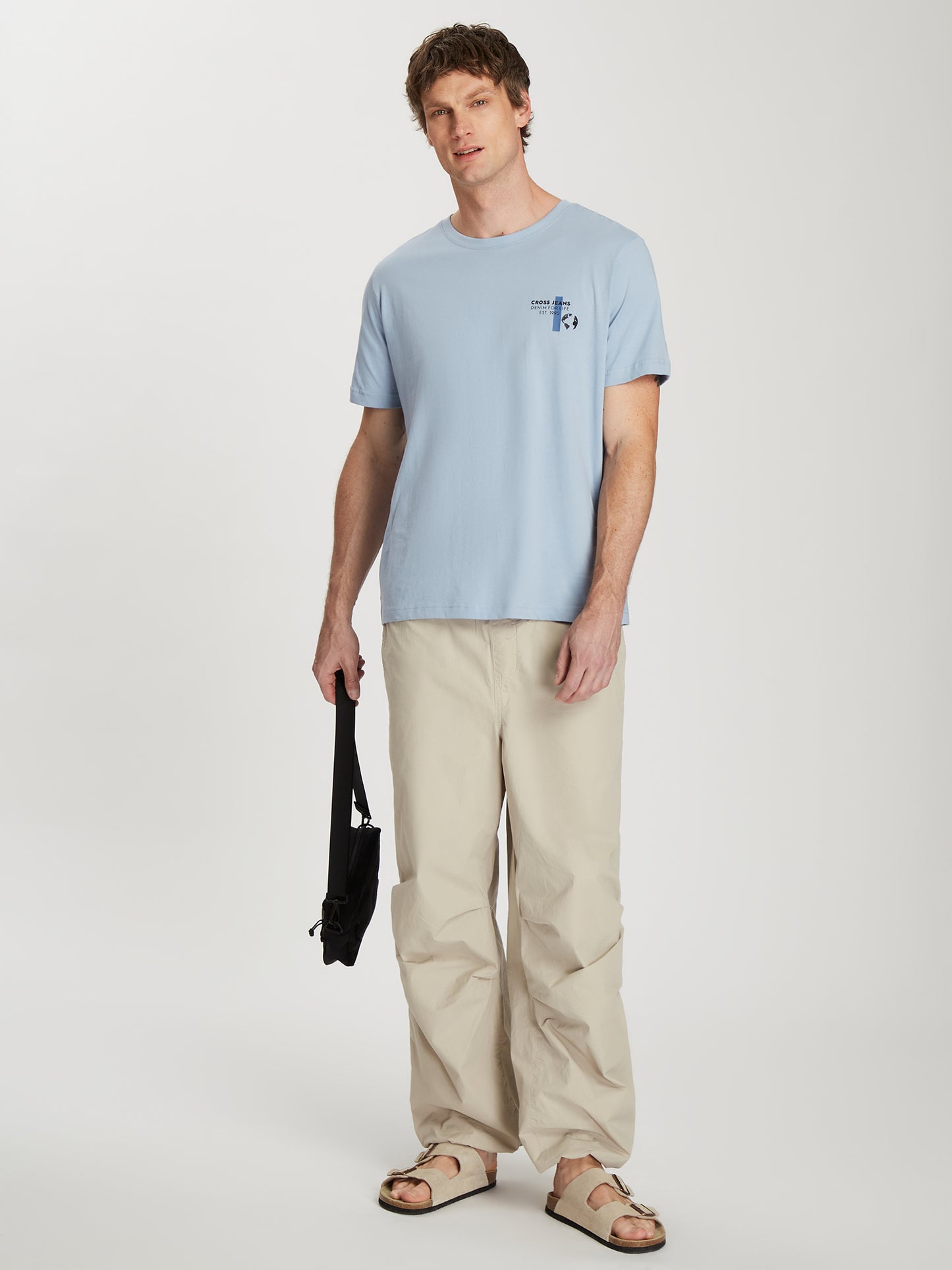 Herren Regular T-Shirt in hellblau