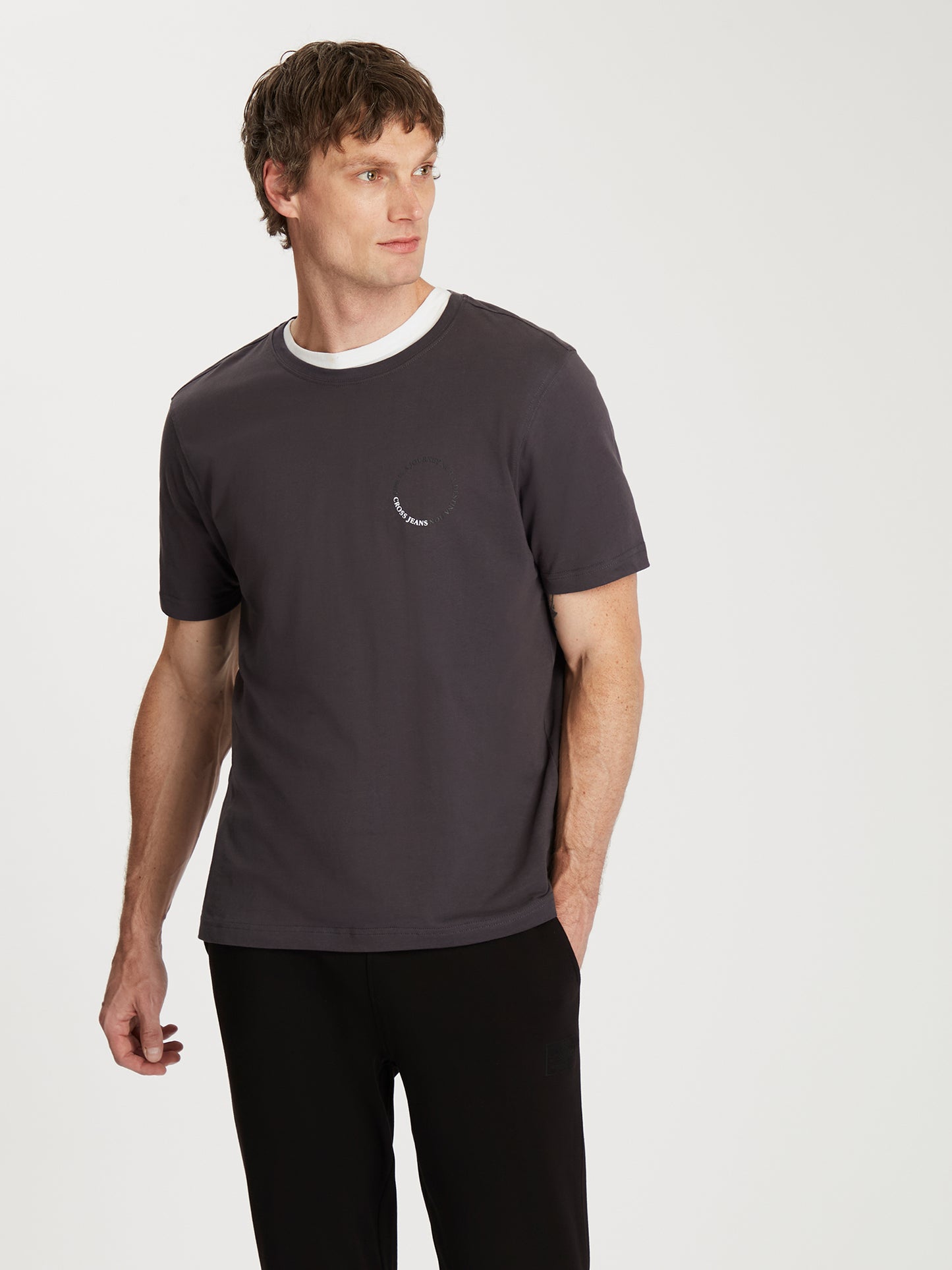Herren Regular T-Shirt in grau