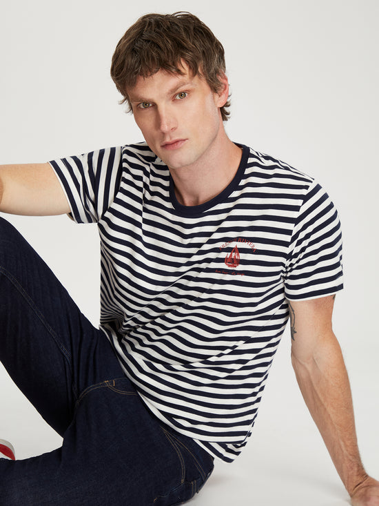 Herren Regular T-Shirt In Navy