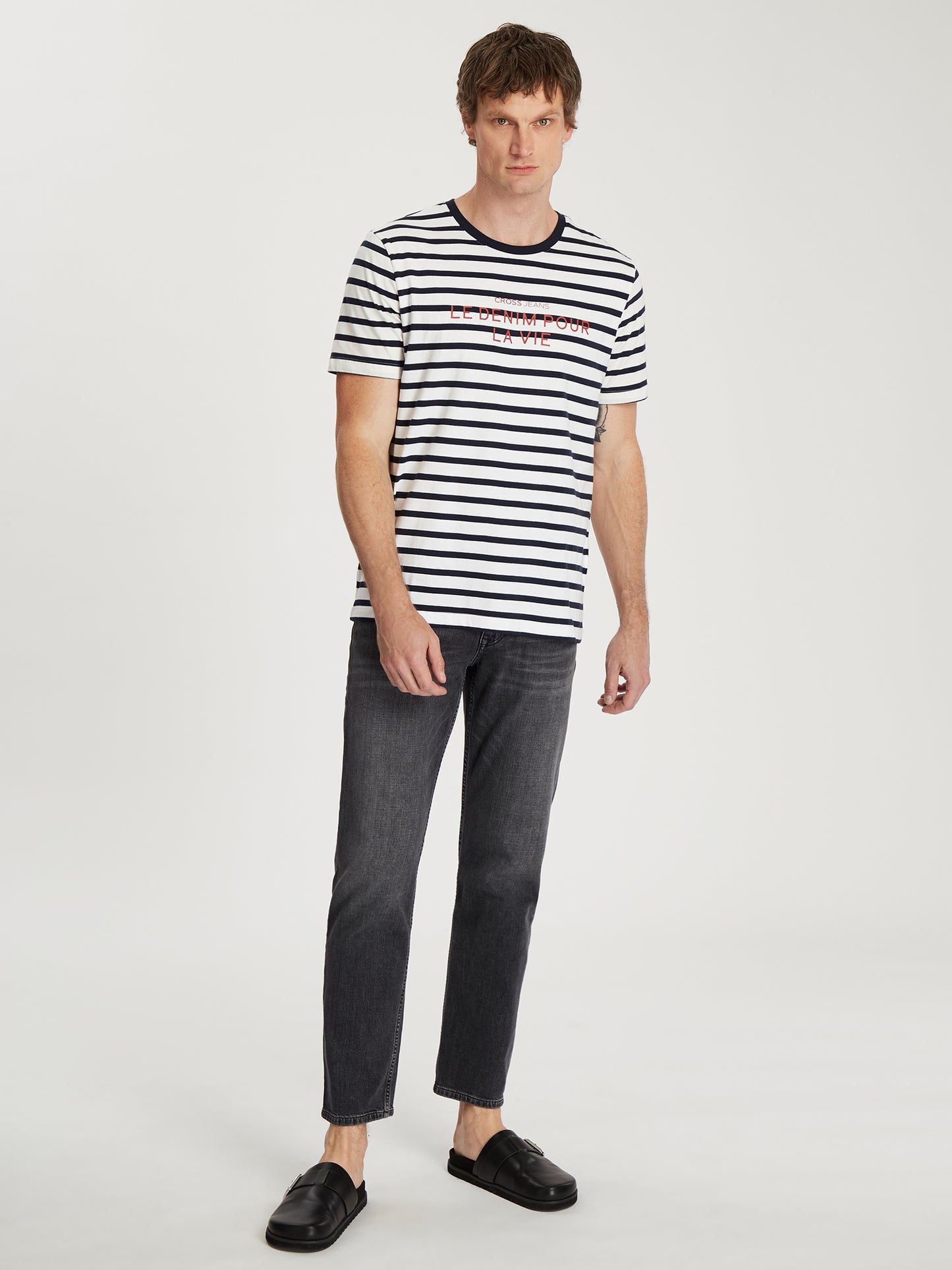 Herren Regular T-Shirt gestreift
