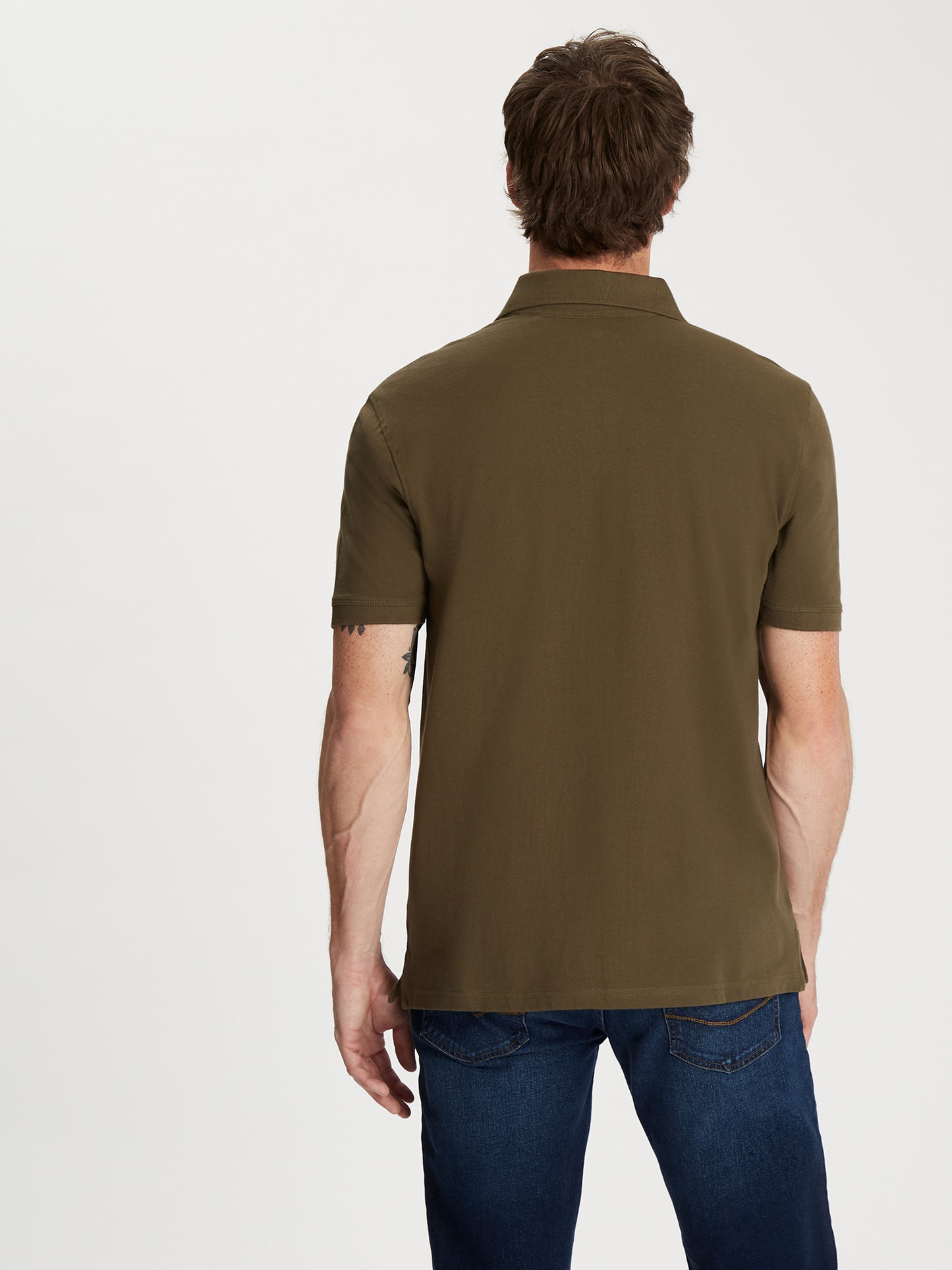 Herren Regular Poloshirt in khaki