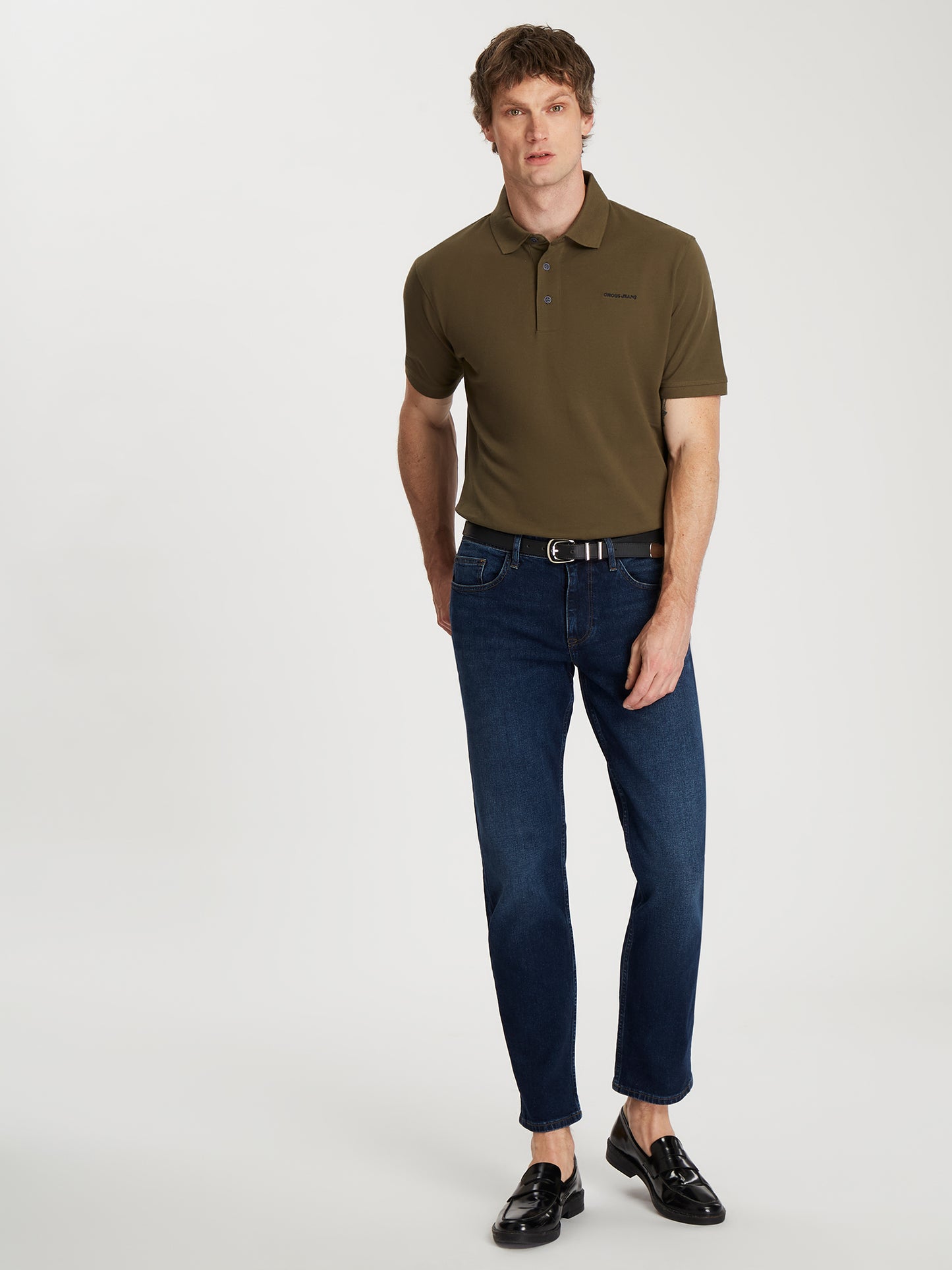 Herren Regular Poloshirt in khaki