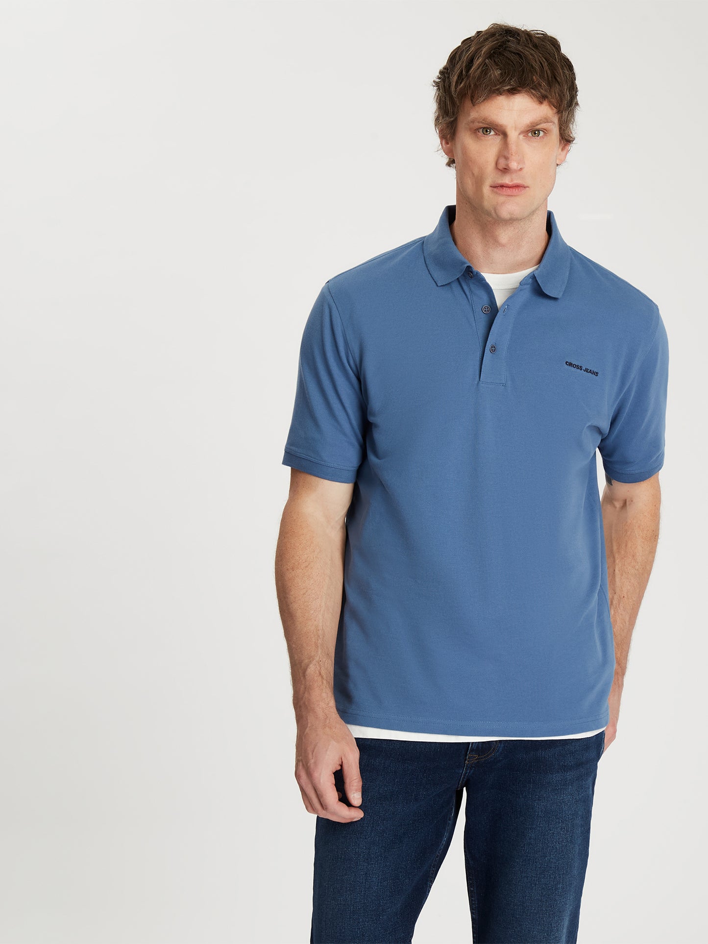 Herren Regular T-Shirt in blau