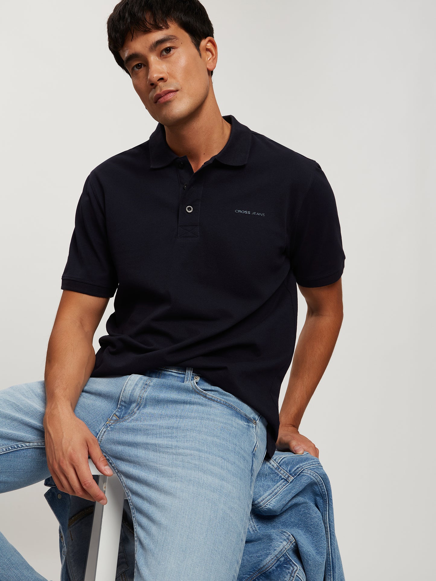 Herren Regular T-Shirt in navy