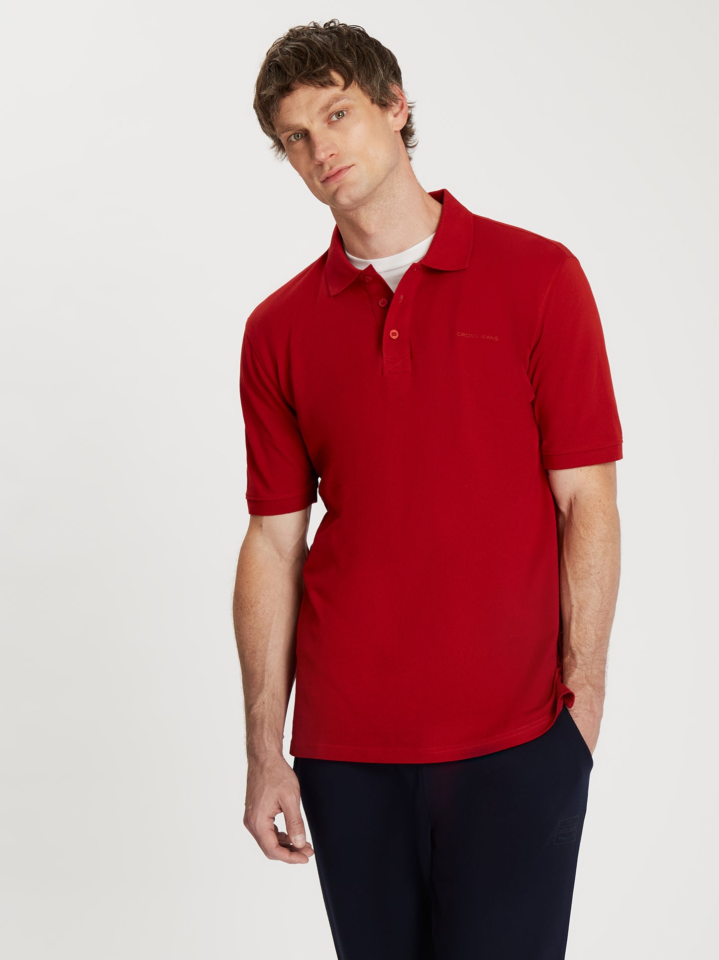 Herren Poloshirt in rot