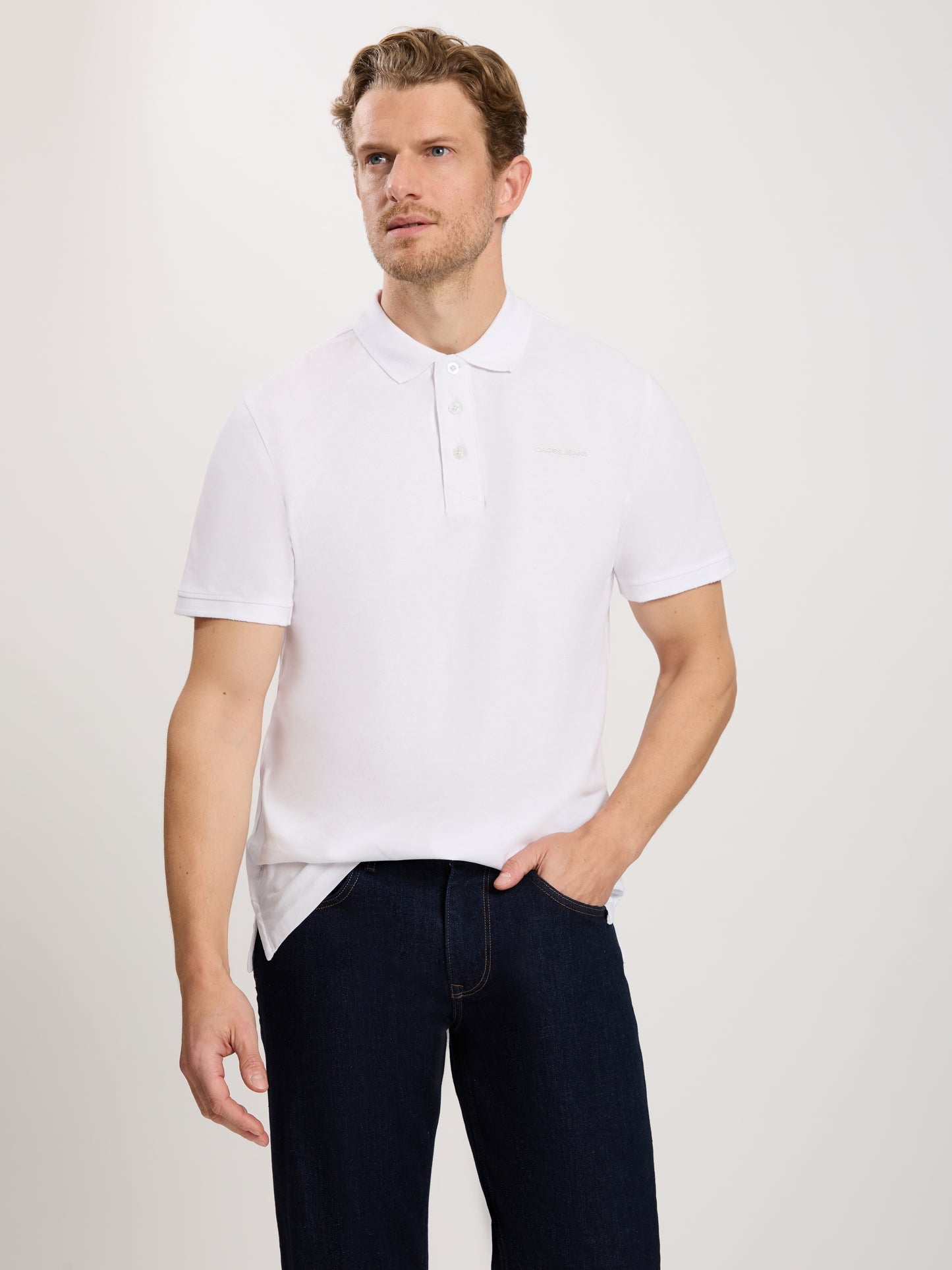 Herren Regular T-Shirt in weiß