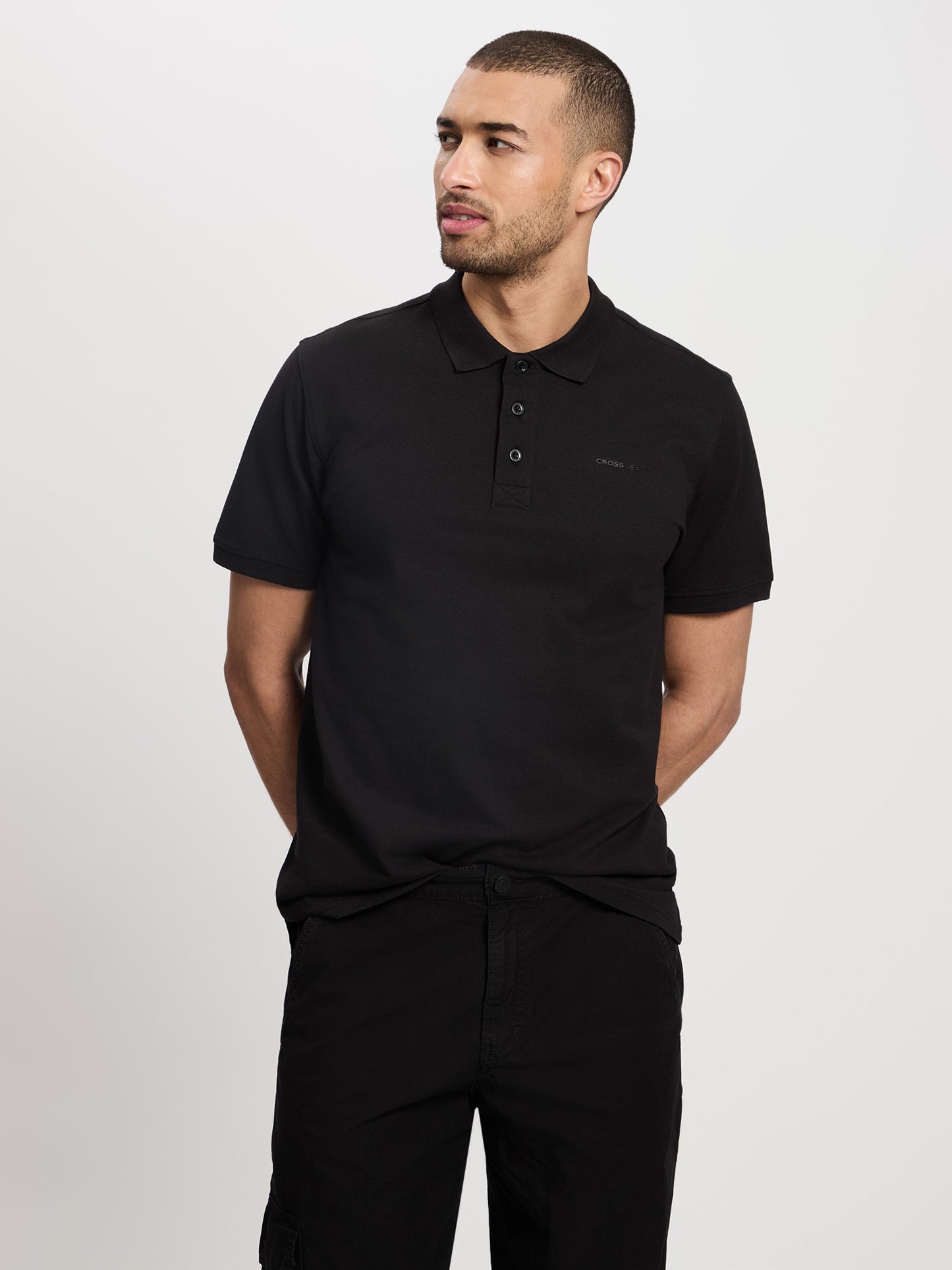 Herren Regular T-Shirt in schwarz