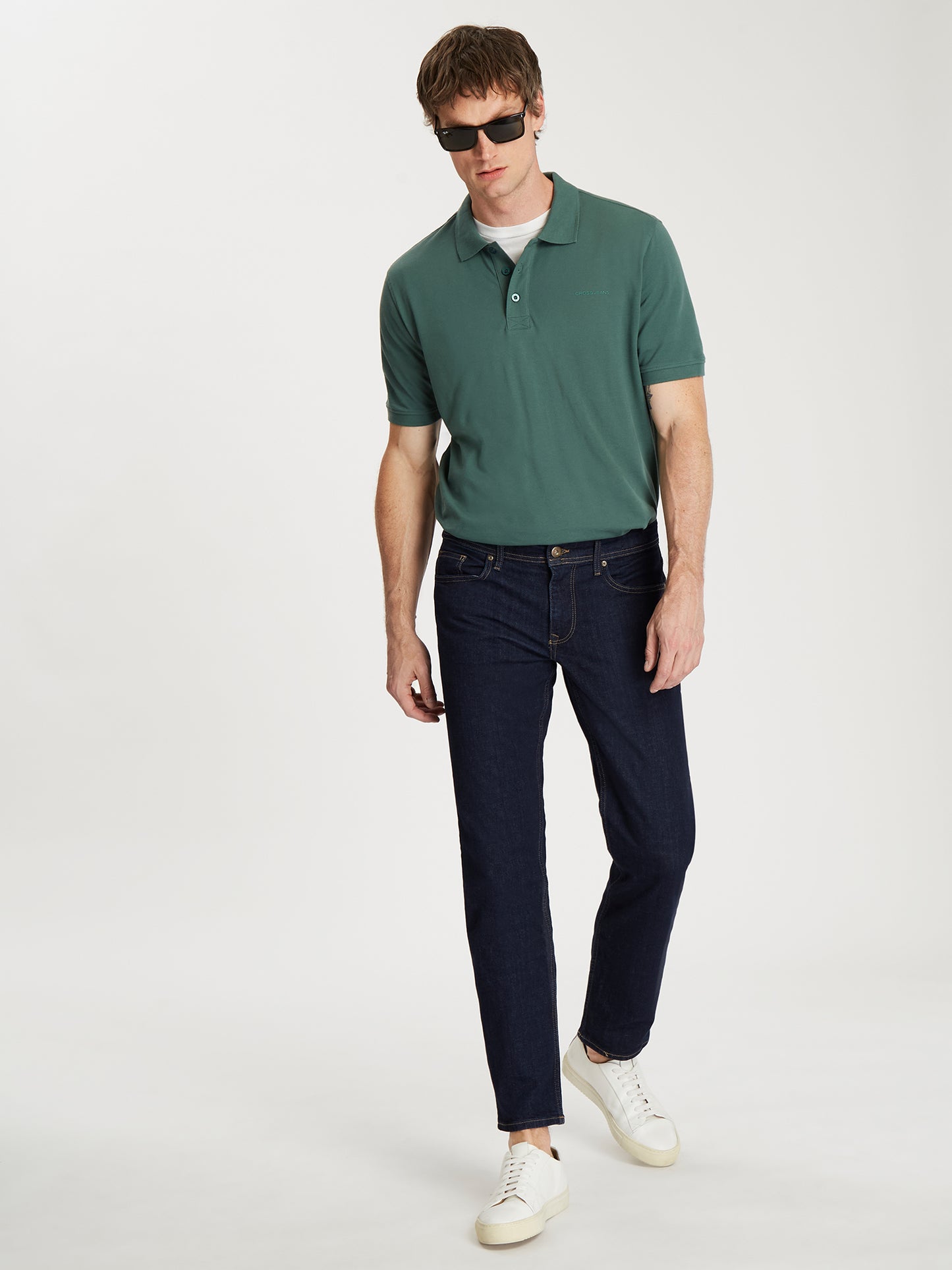 Herren Regular Poloshirt in grün