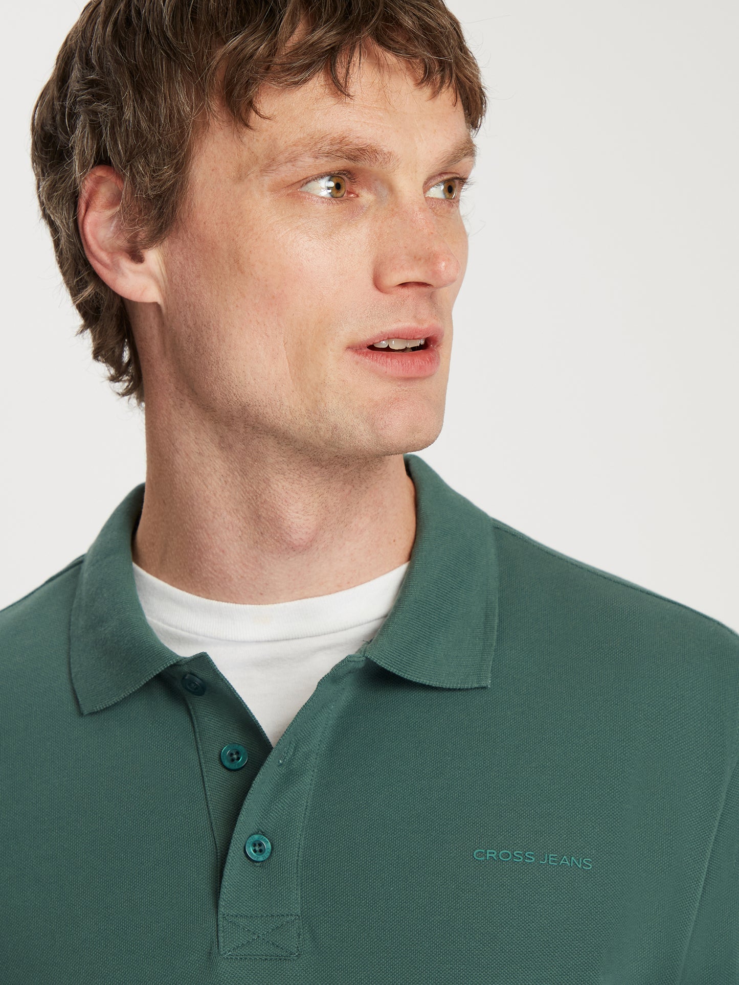 Herren Regular Poloshirt in grün