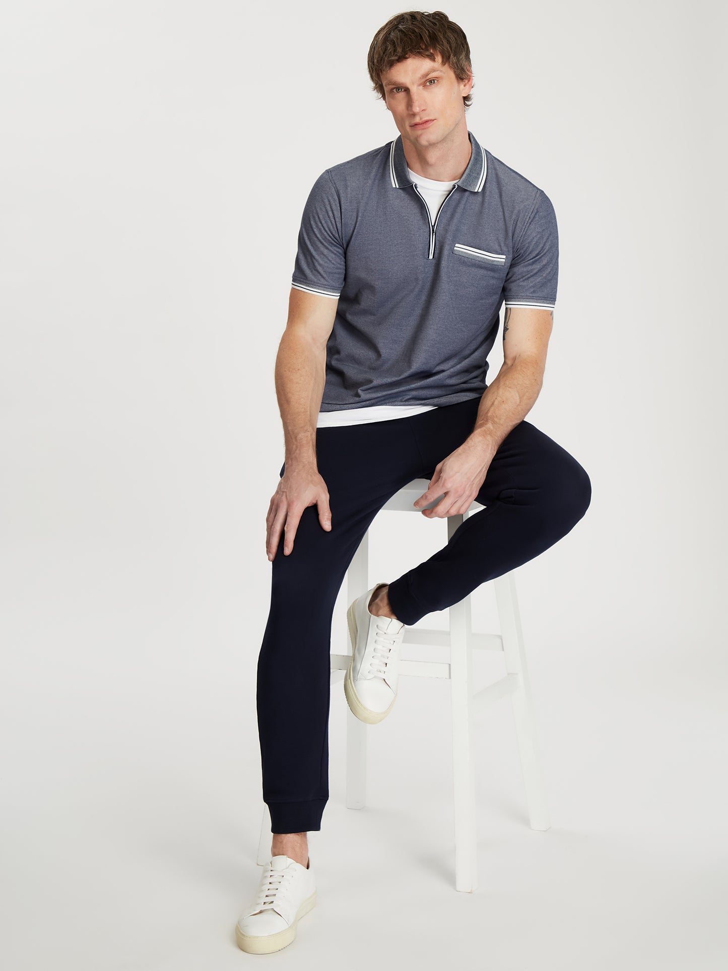 Herren Regular T-Shirt in navy
