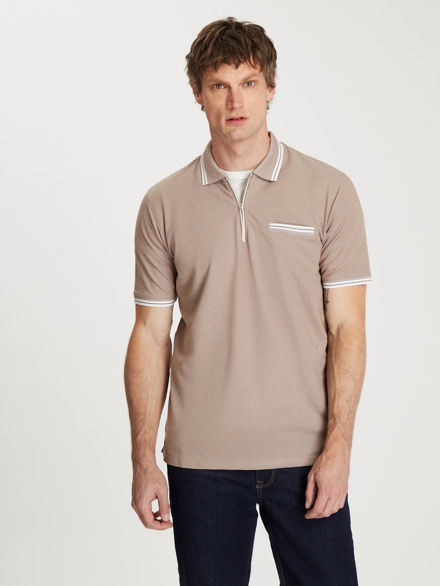 Herren Regular T-Shirt in stone