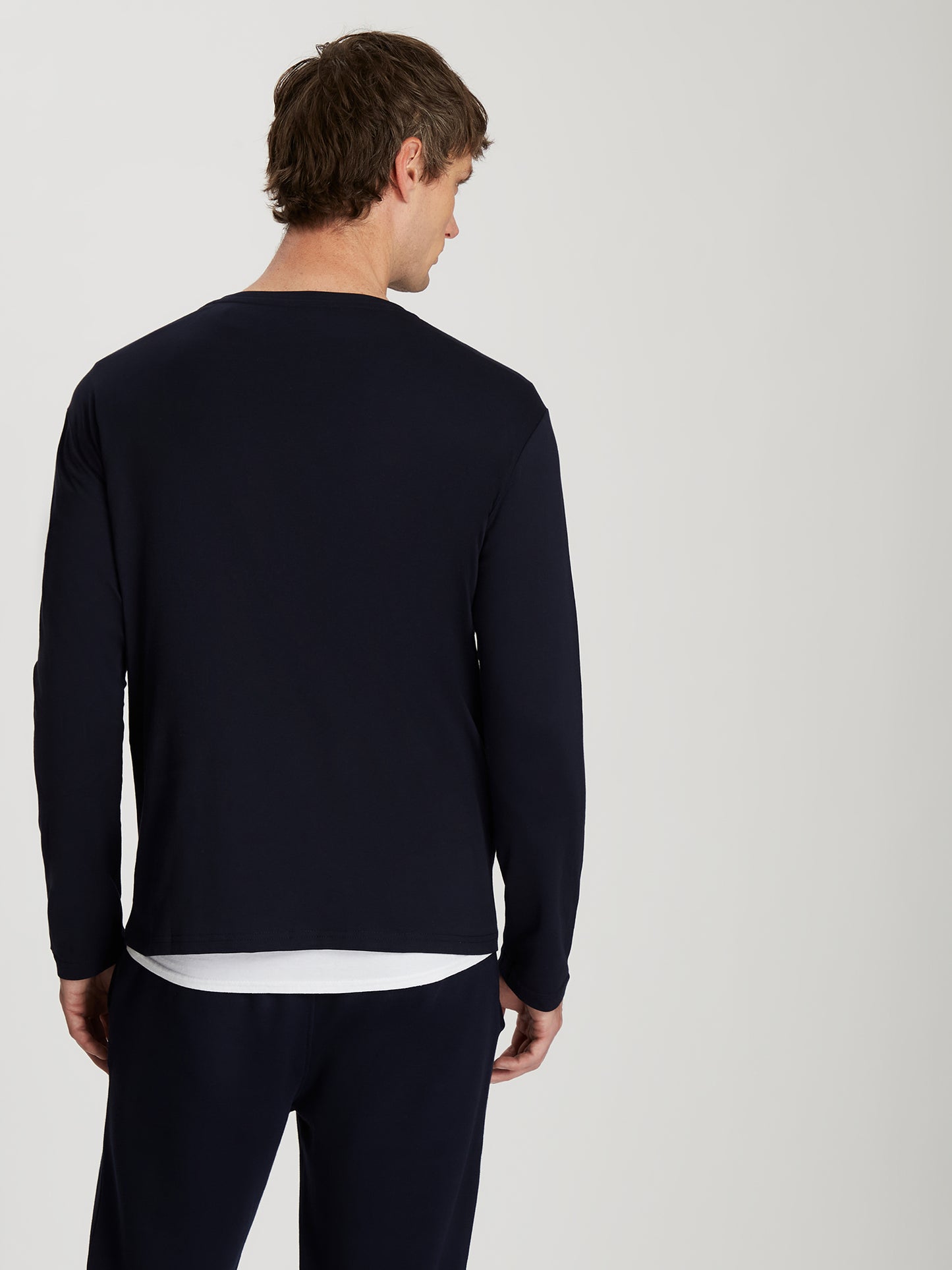Herren Regular Longsleeve in navy