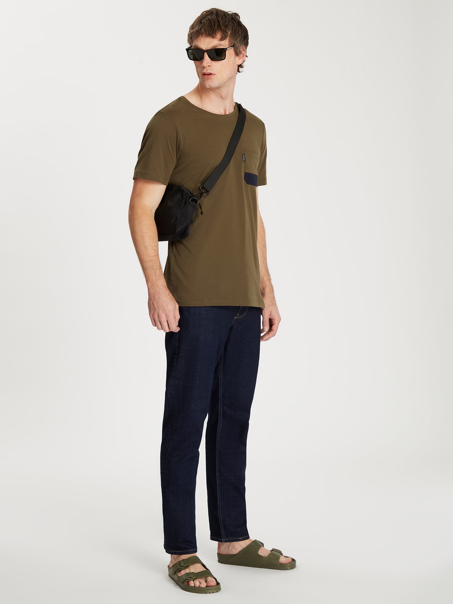 Herren Regular T-Shirt In khaki