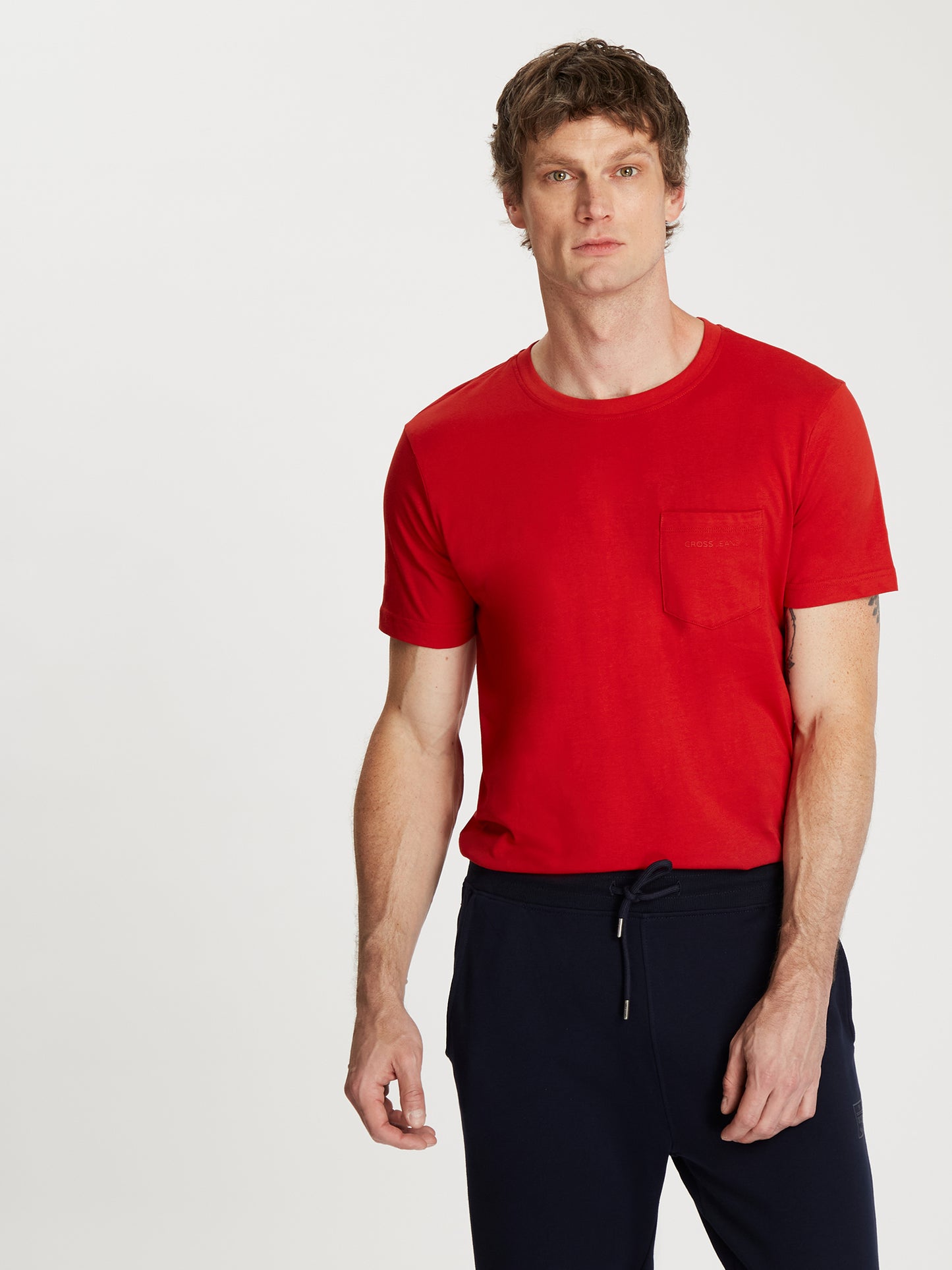 Herren Regular T-Shirt in rot