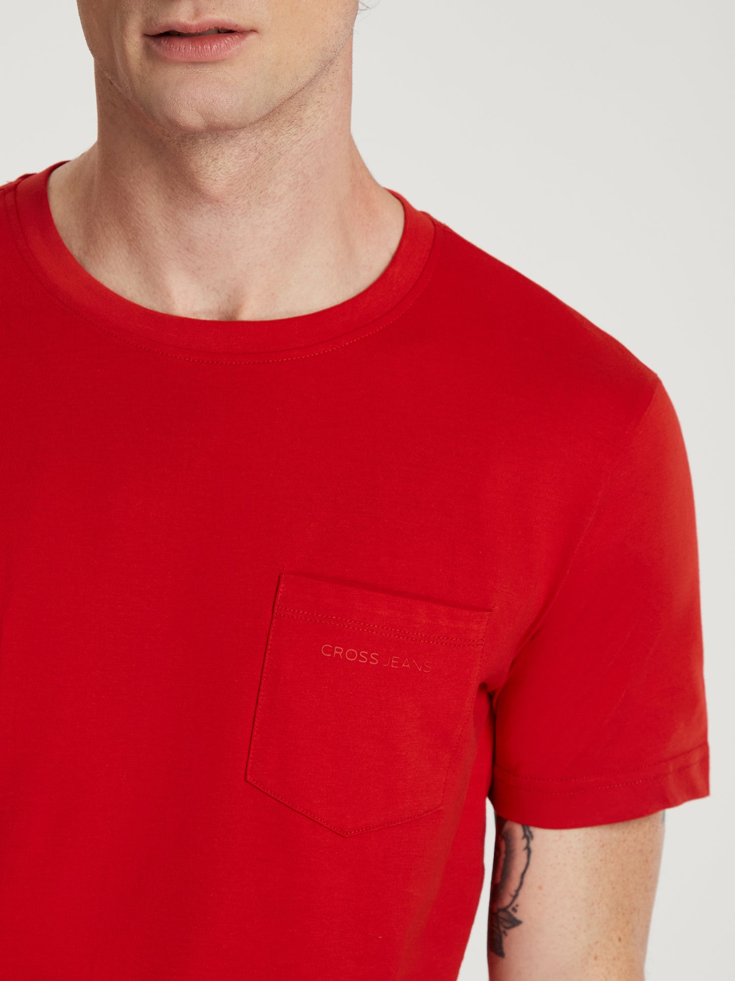 Herren Regular T-Shirt in rot