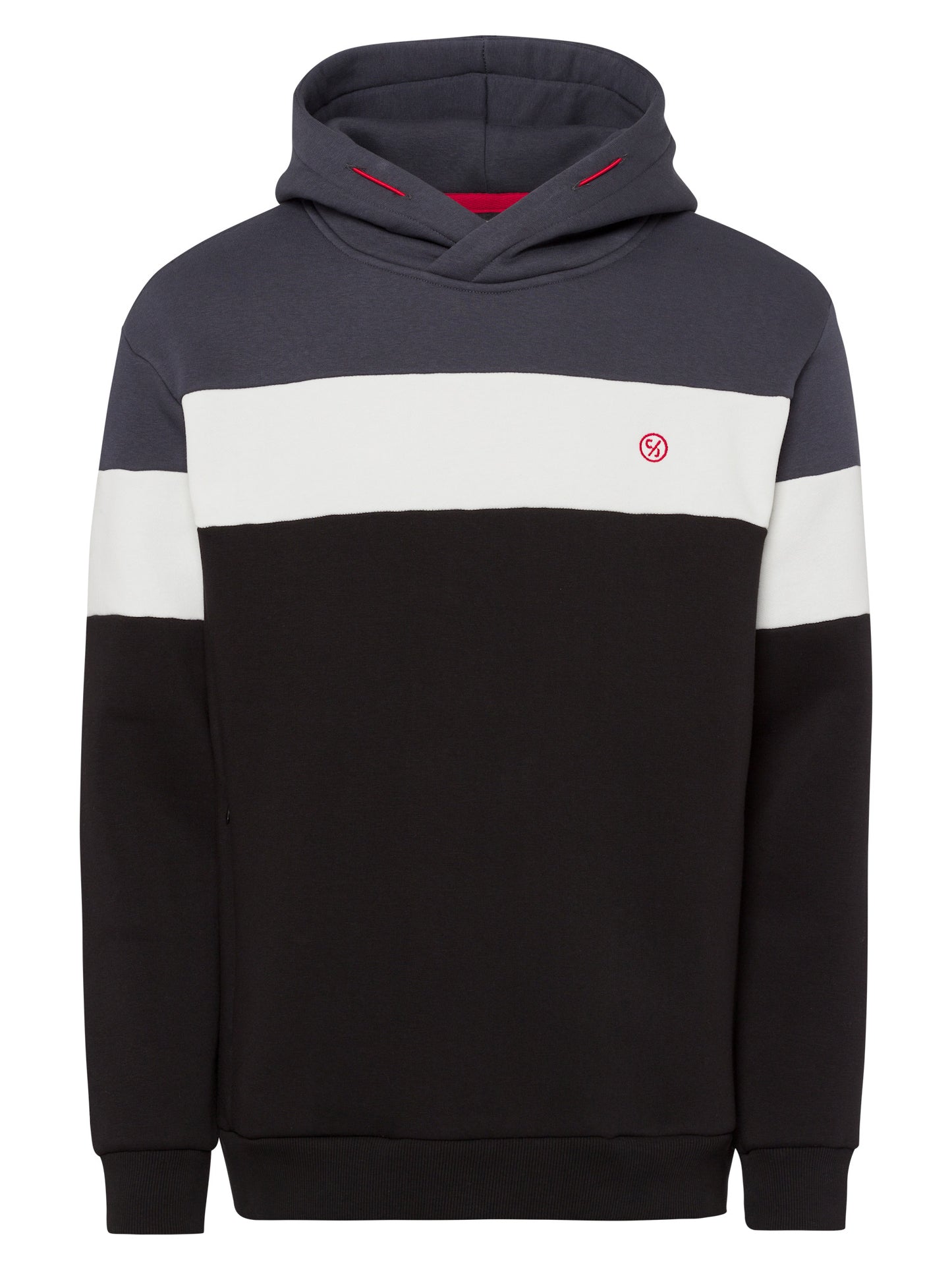 Herren Regular Hoodie mit Color Blocking