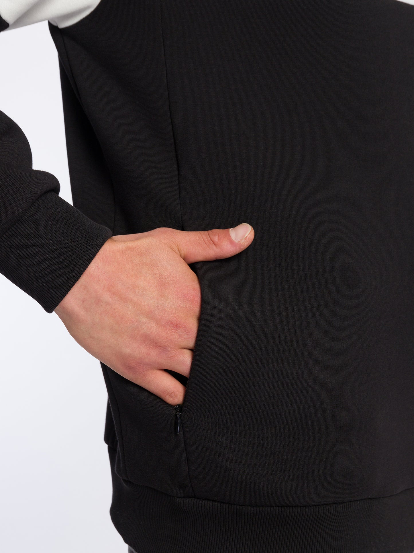 Men's regular hoodie with color blocking