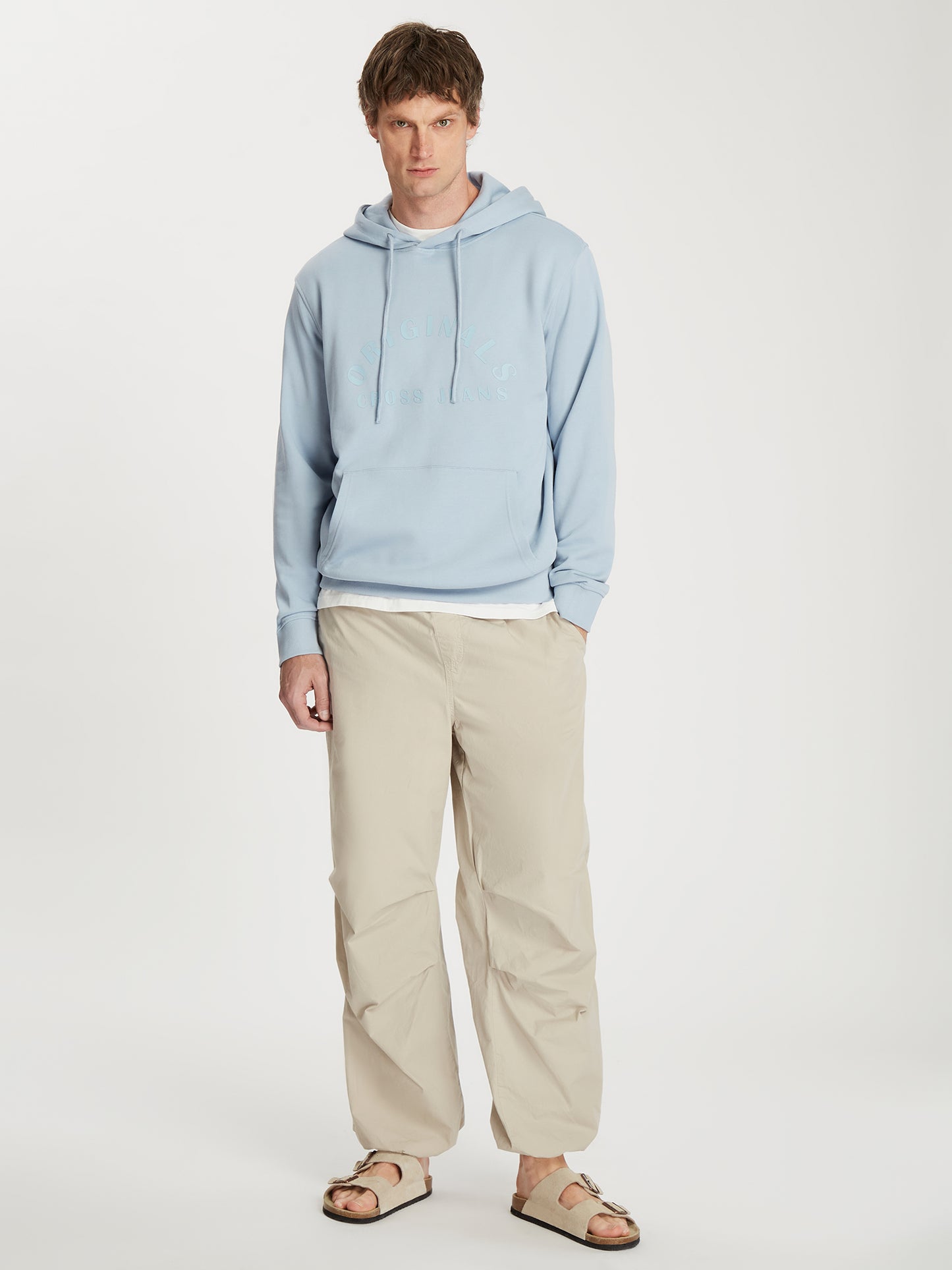 Herren Regular Hoodie in hellblau