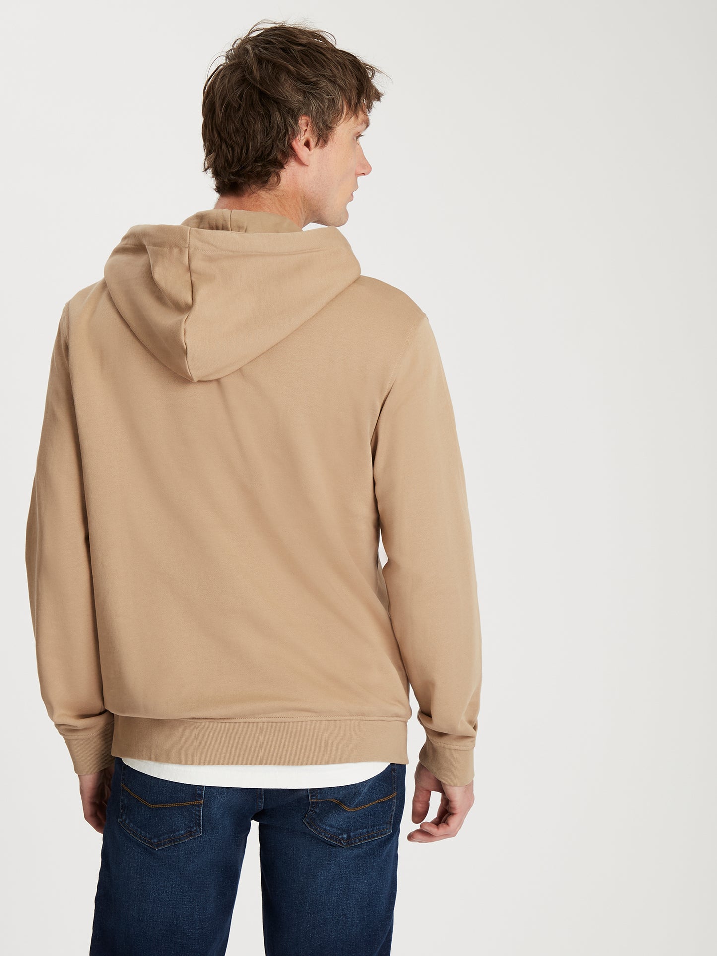 Herren Regular Hoodie In Taupe