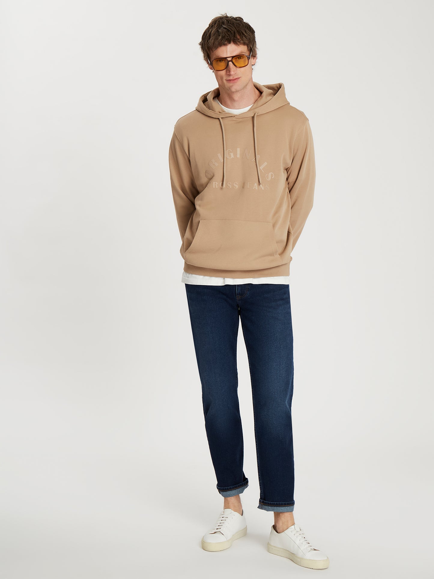 Herren Regular Hoodie In Taupe