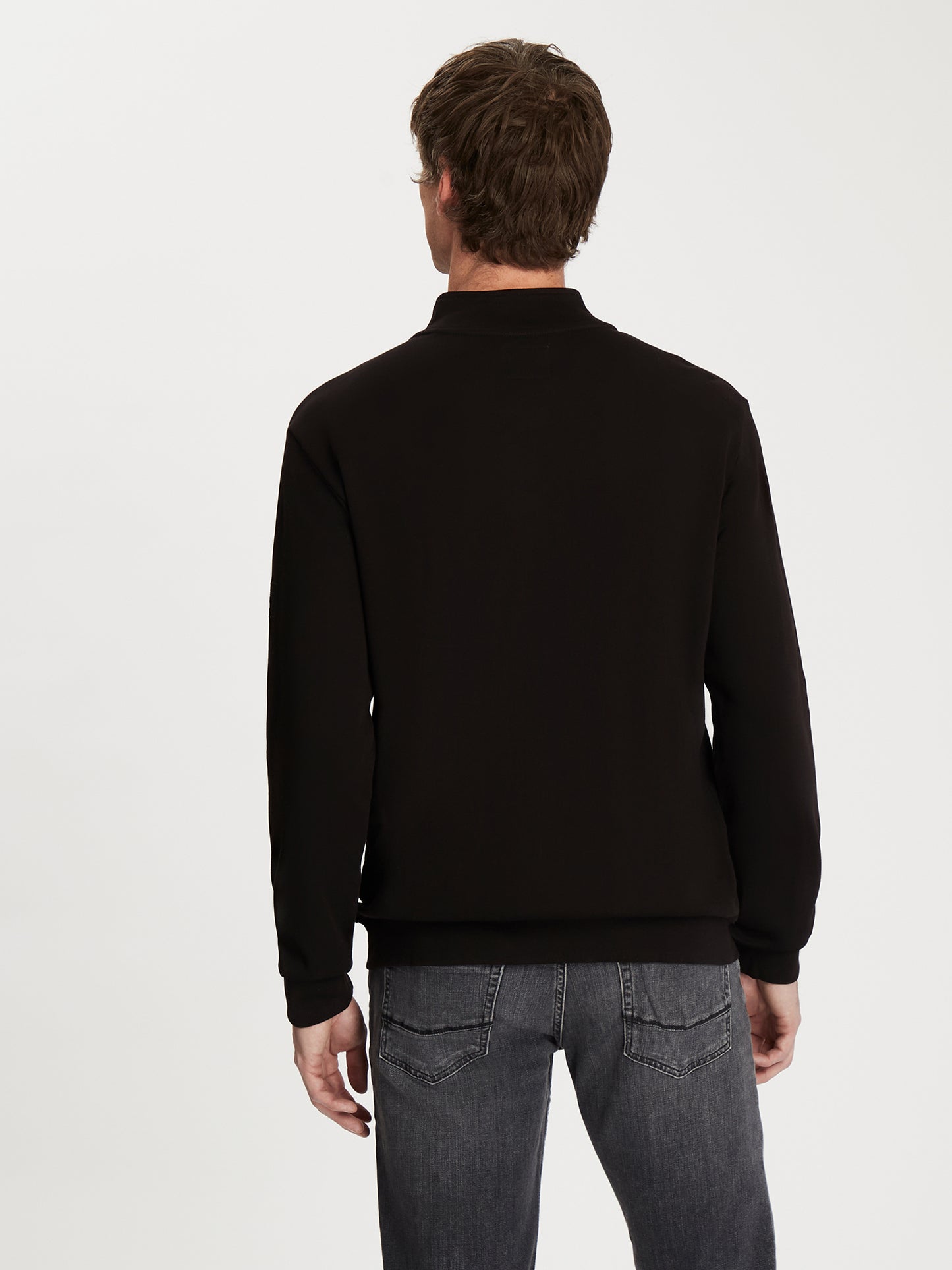 Herren Regular Hoodie in schwarz