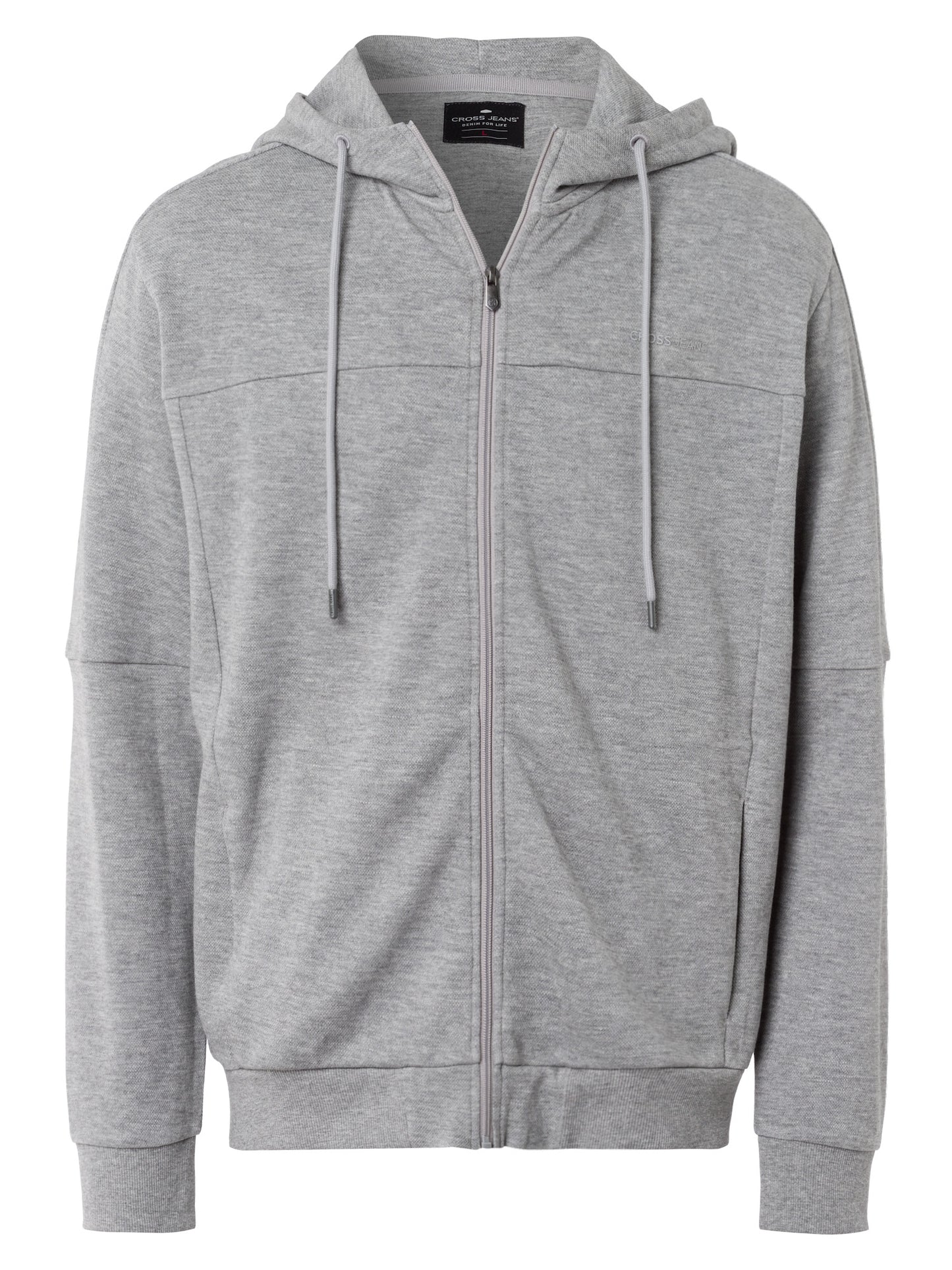 Herren Regular Hoody in grau meliert