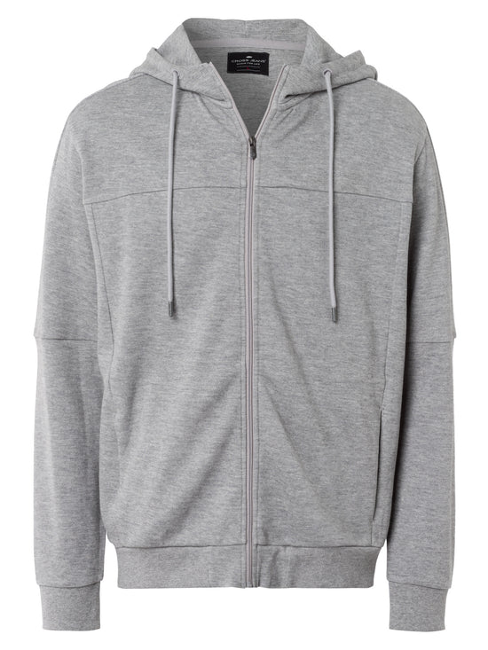 Herren Regular Hoody in grau meliert