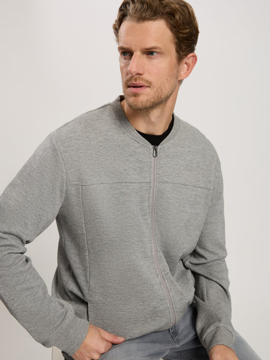 Herren Regular Sweat In Grey Melange