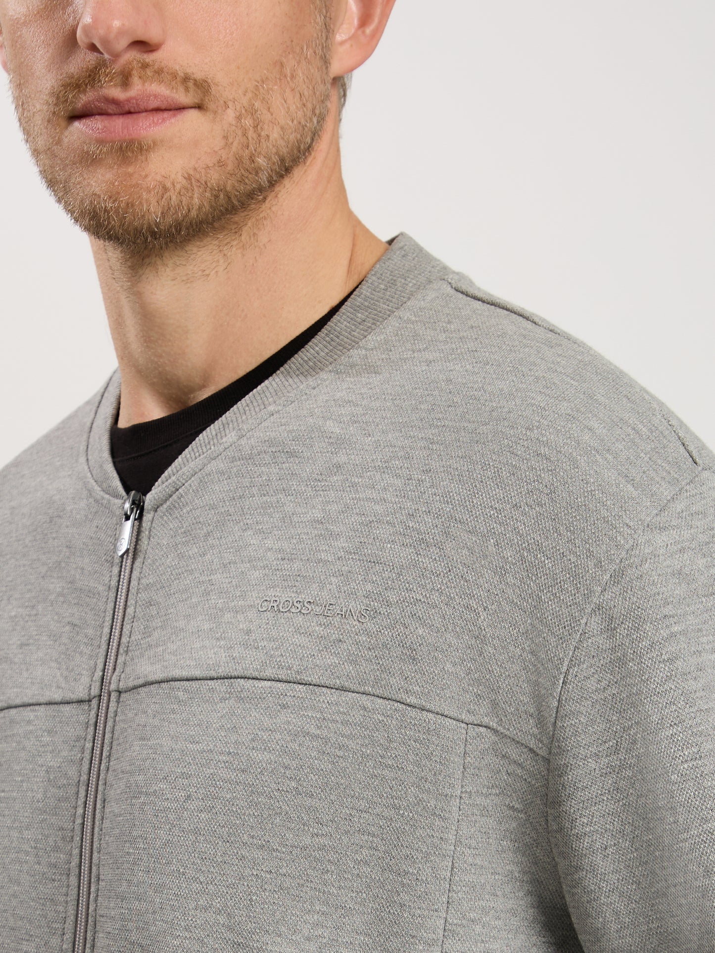 Herren Regular Sweat In Grey Melange