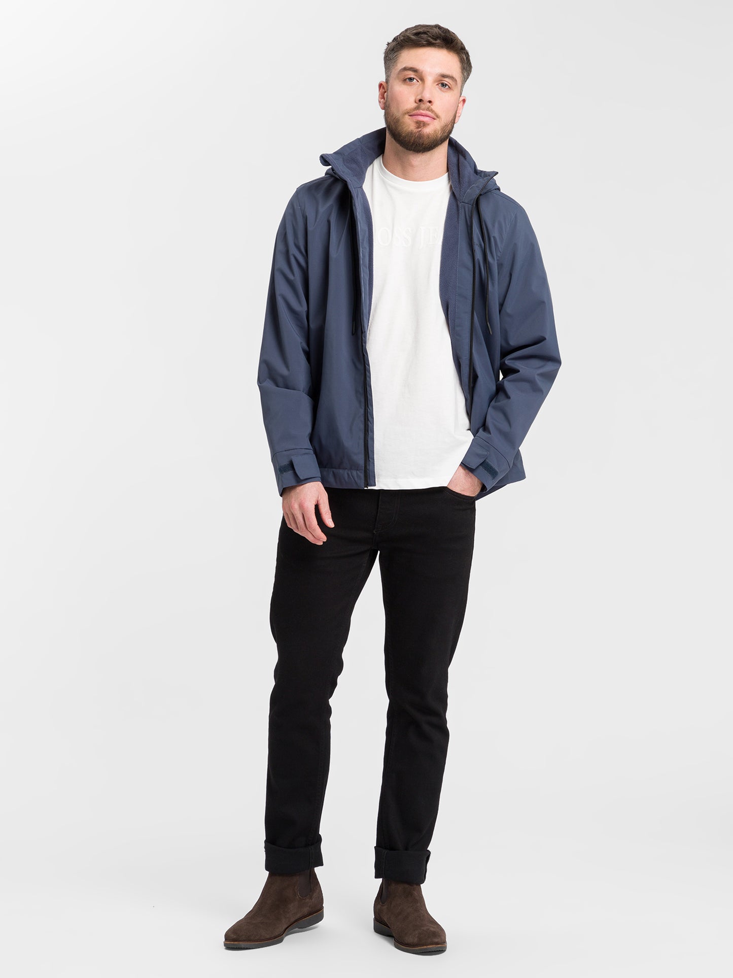 Herren Allwetterjacke in navyblau