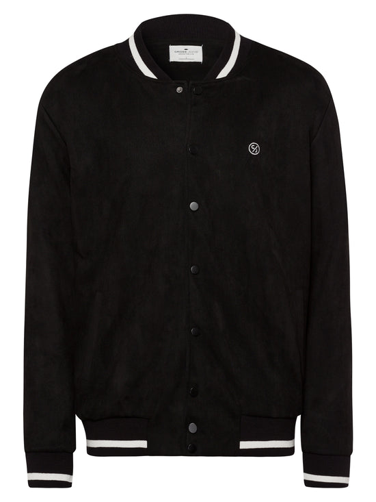 Men's collage jacket in black