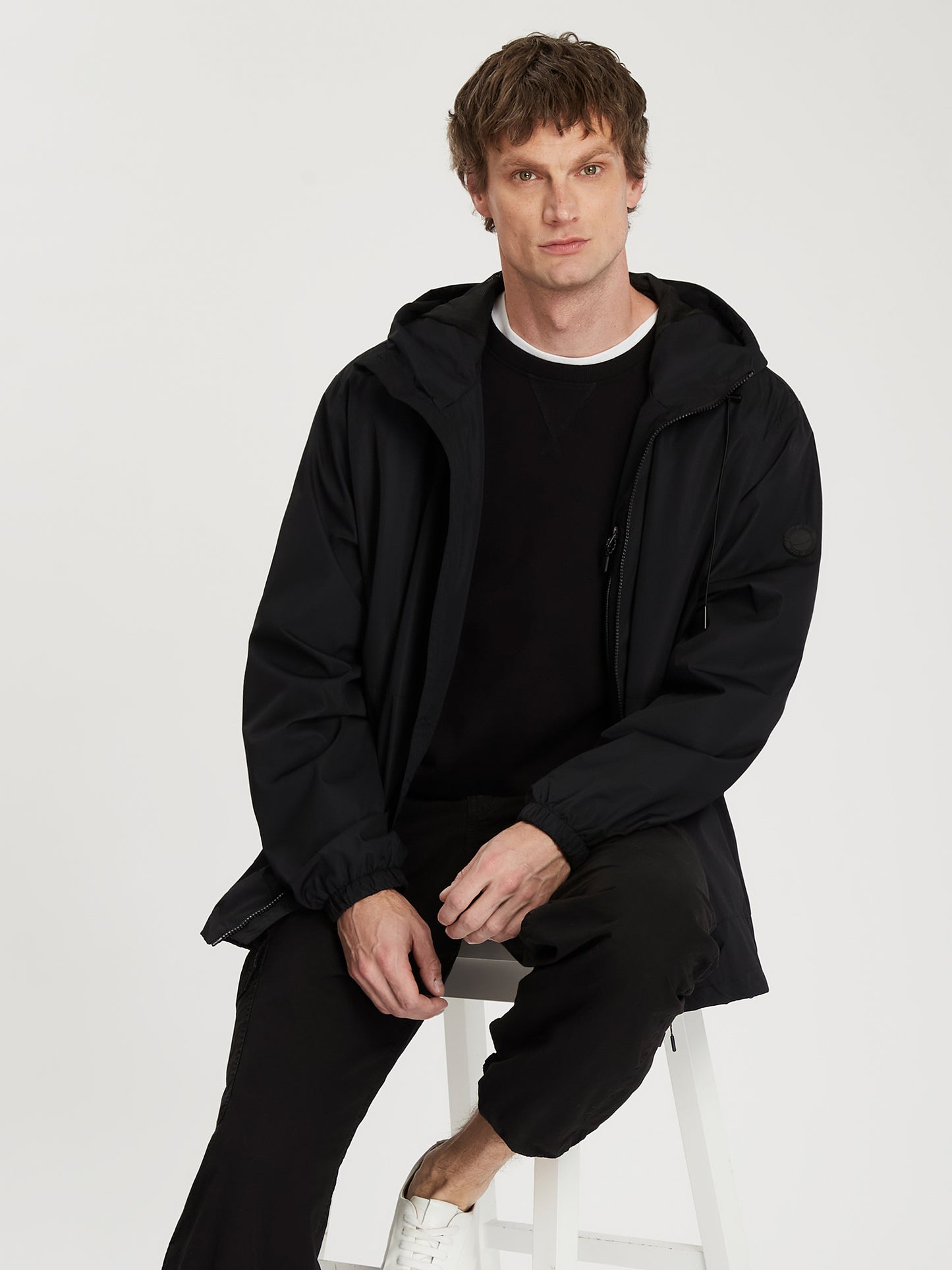 Herren Übergangsjacke in schwarz