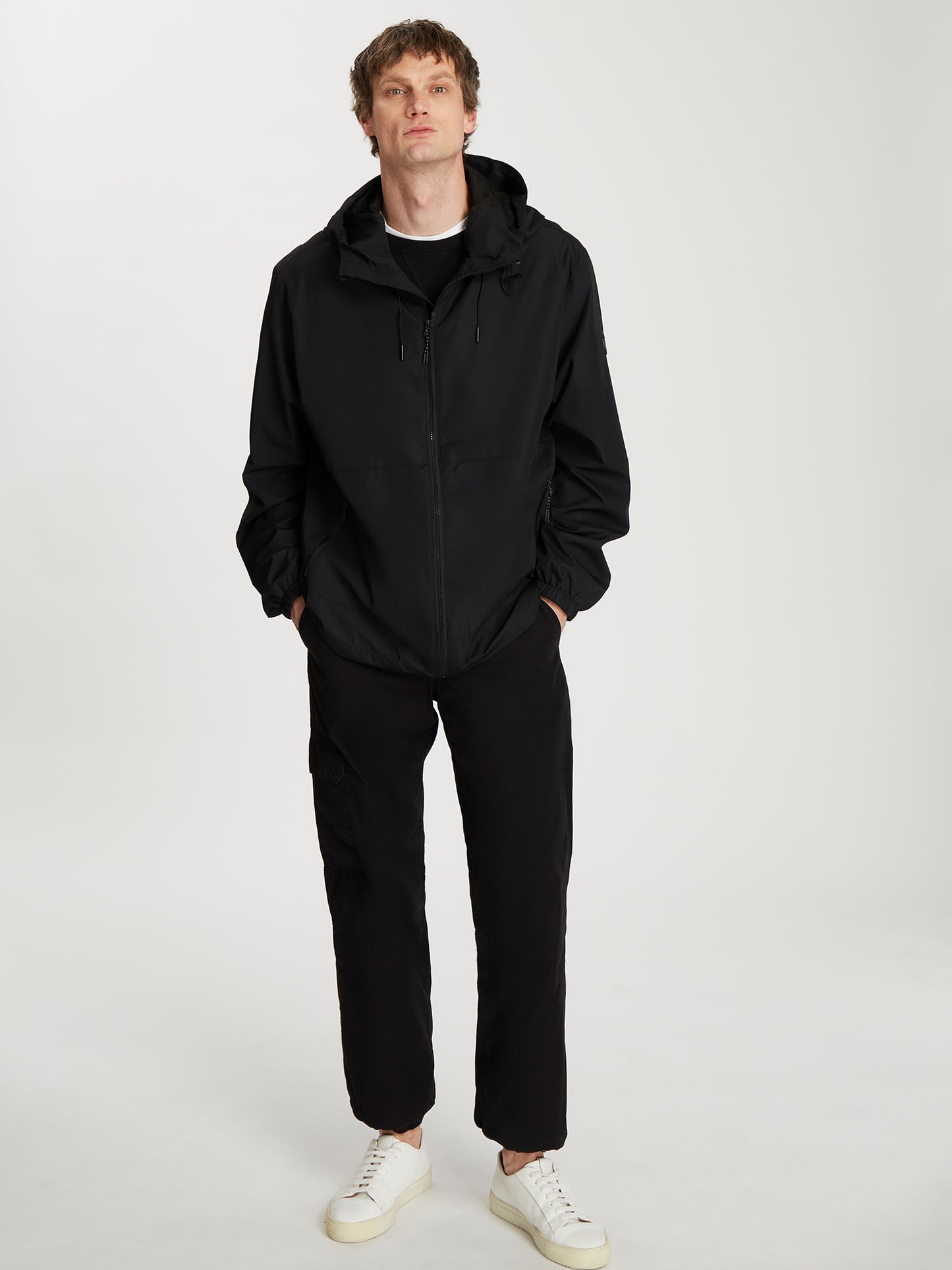 Herren Übergangsjacke in schwarz