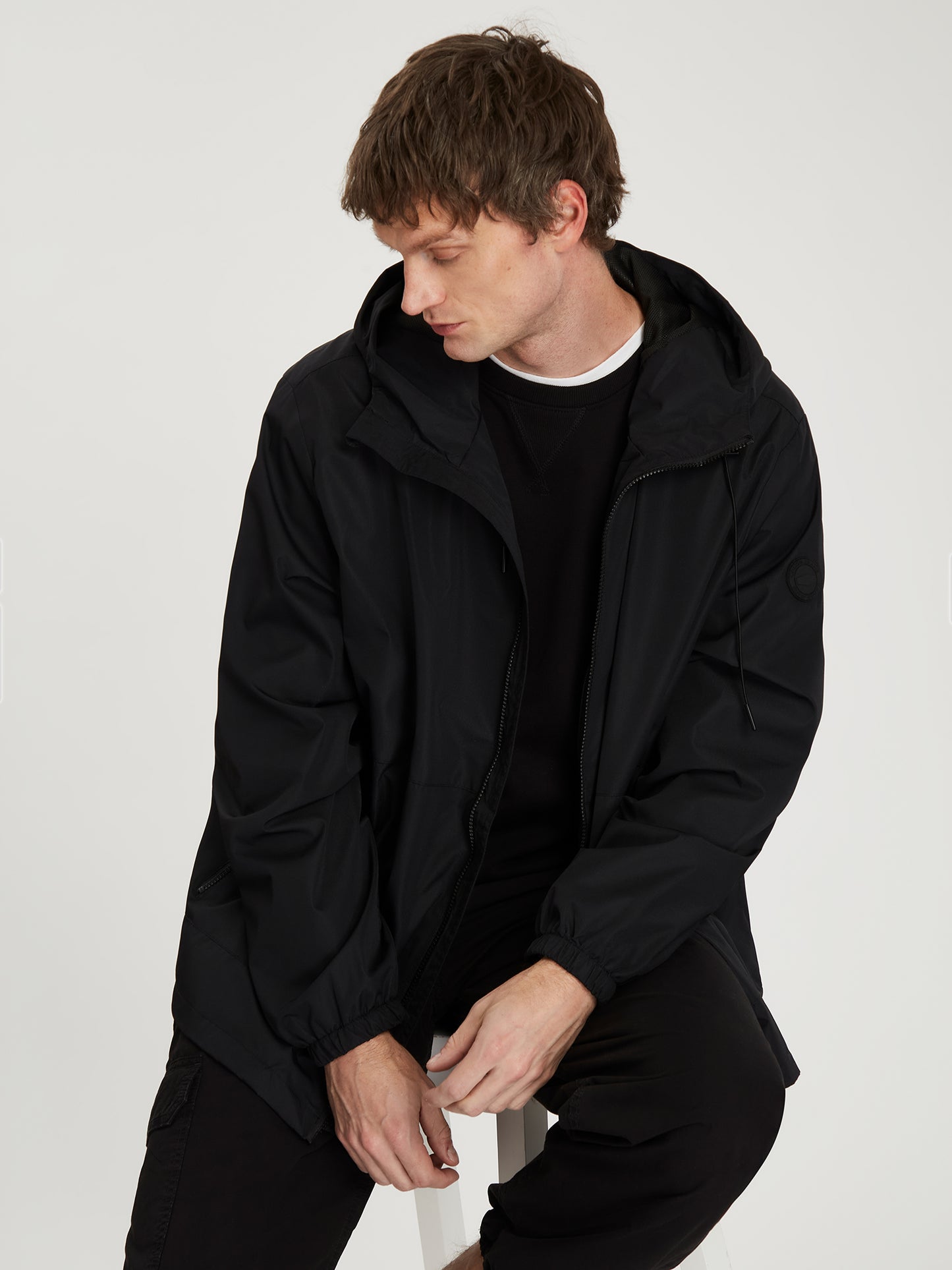 Herren Übergangsjacke in schwarz