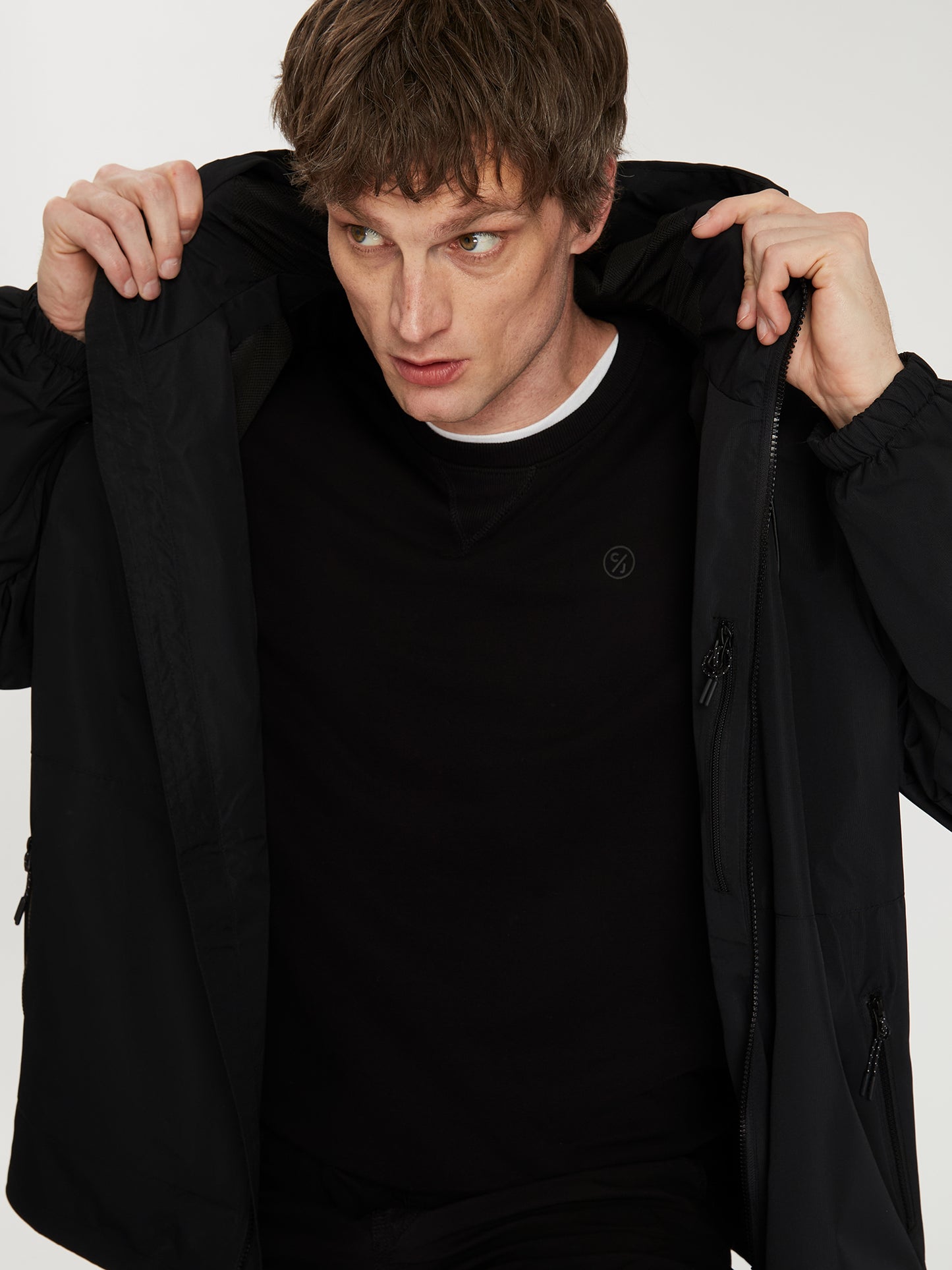 Herren Übergangsjacke in schwarz
