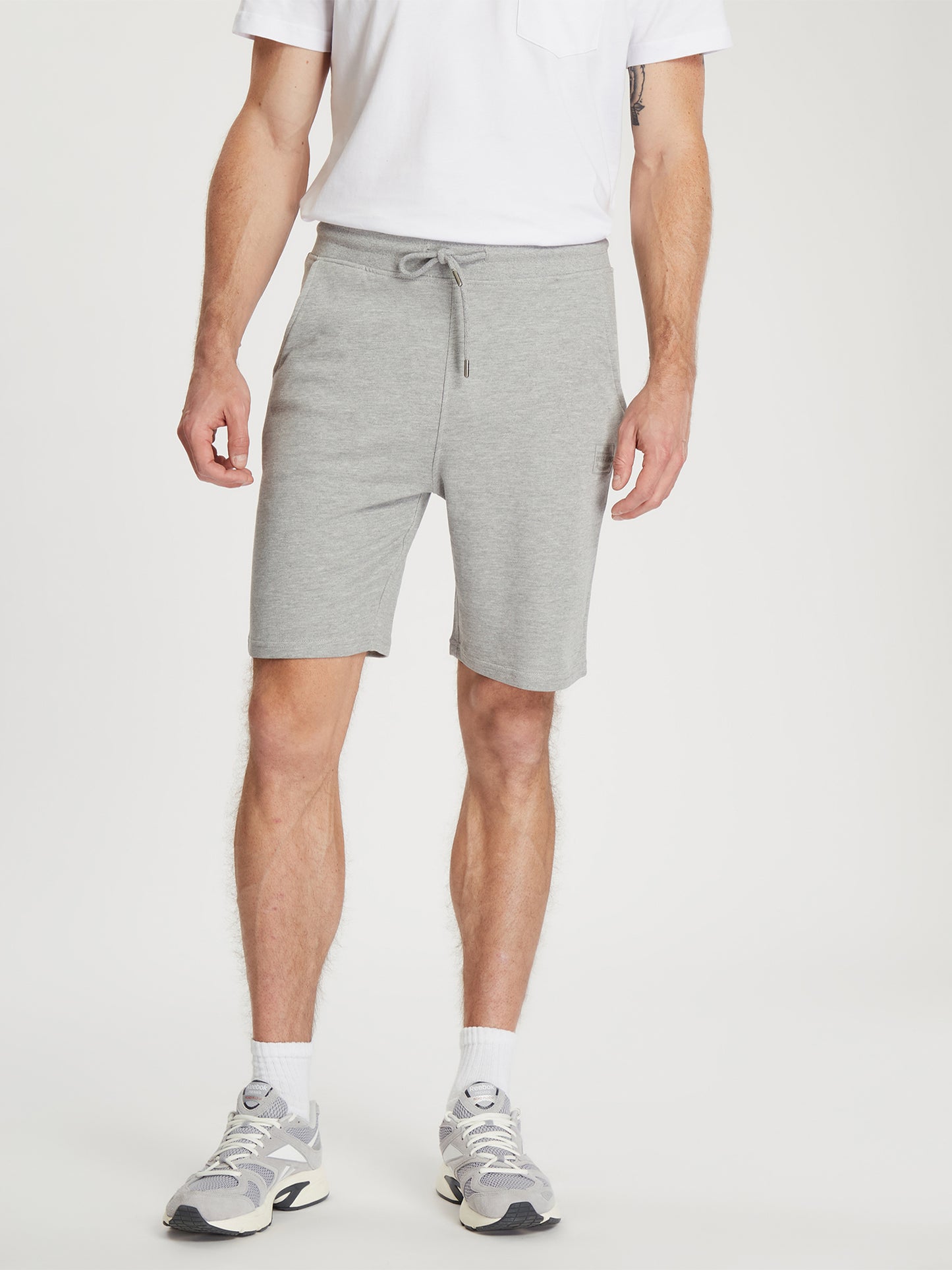Herren Regular Shorts in grau meliert