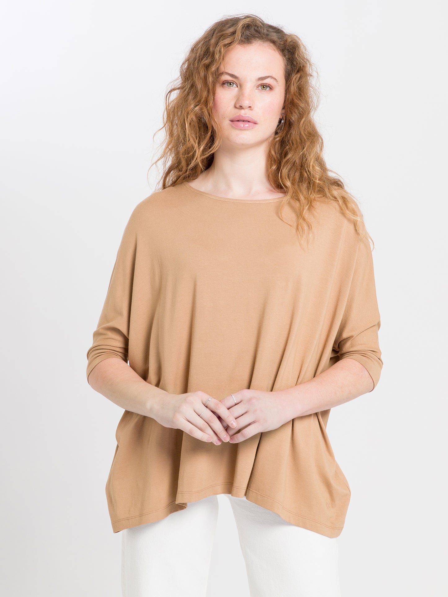 Women's oversized t-shirt brown