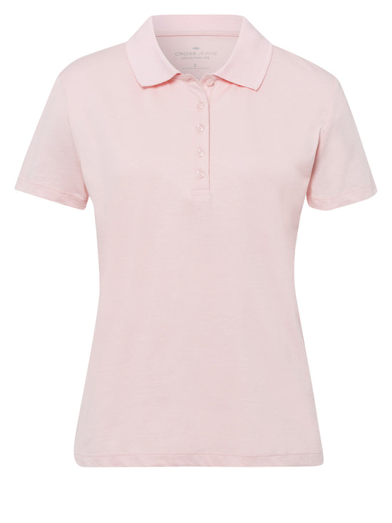 Damen Slim Polo-Shirt rosa