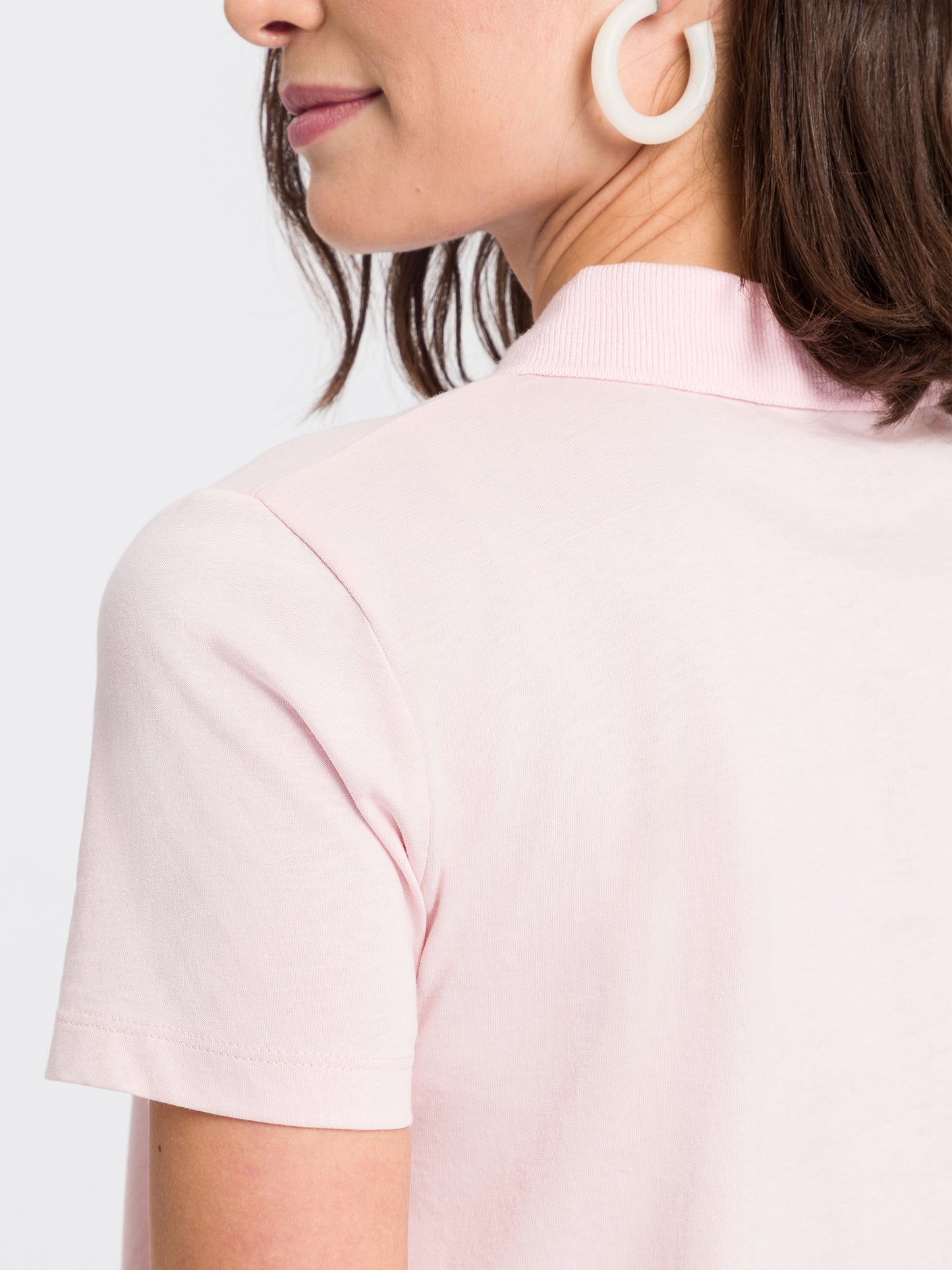 Damen Slim Polo-Shirt rosa