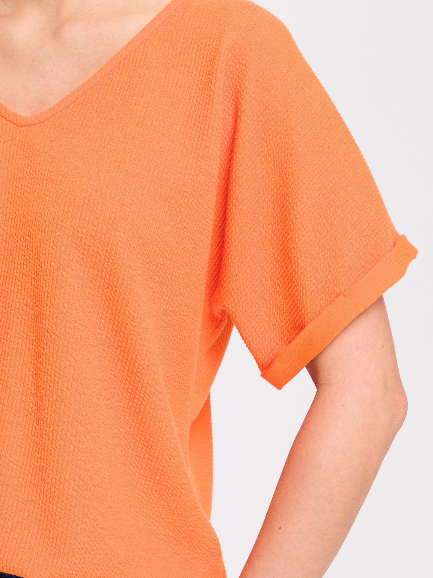Damen Regular T-Shirt orange