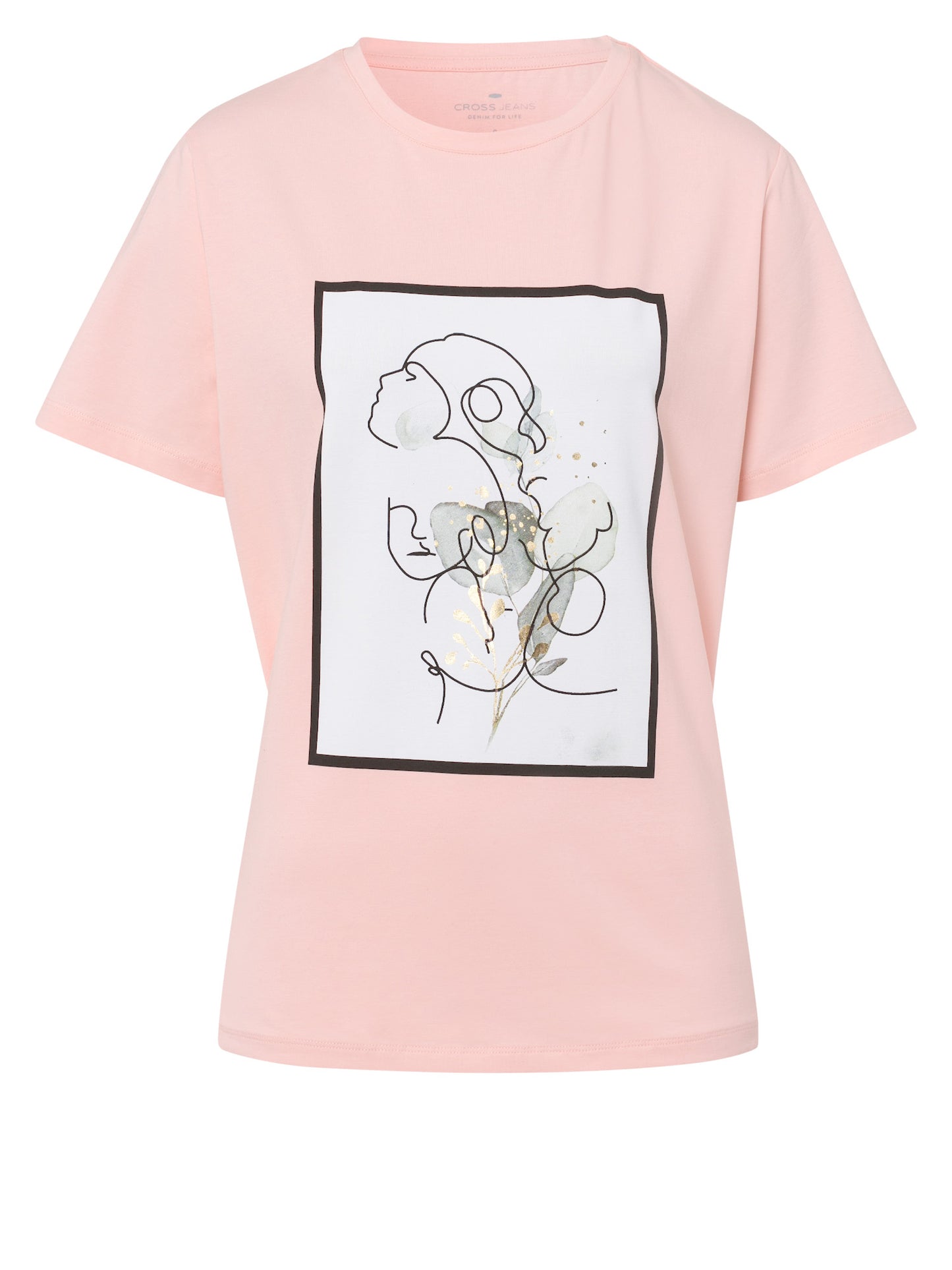 Women's regular print t-shirt pink