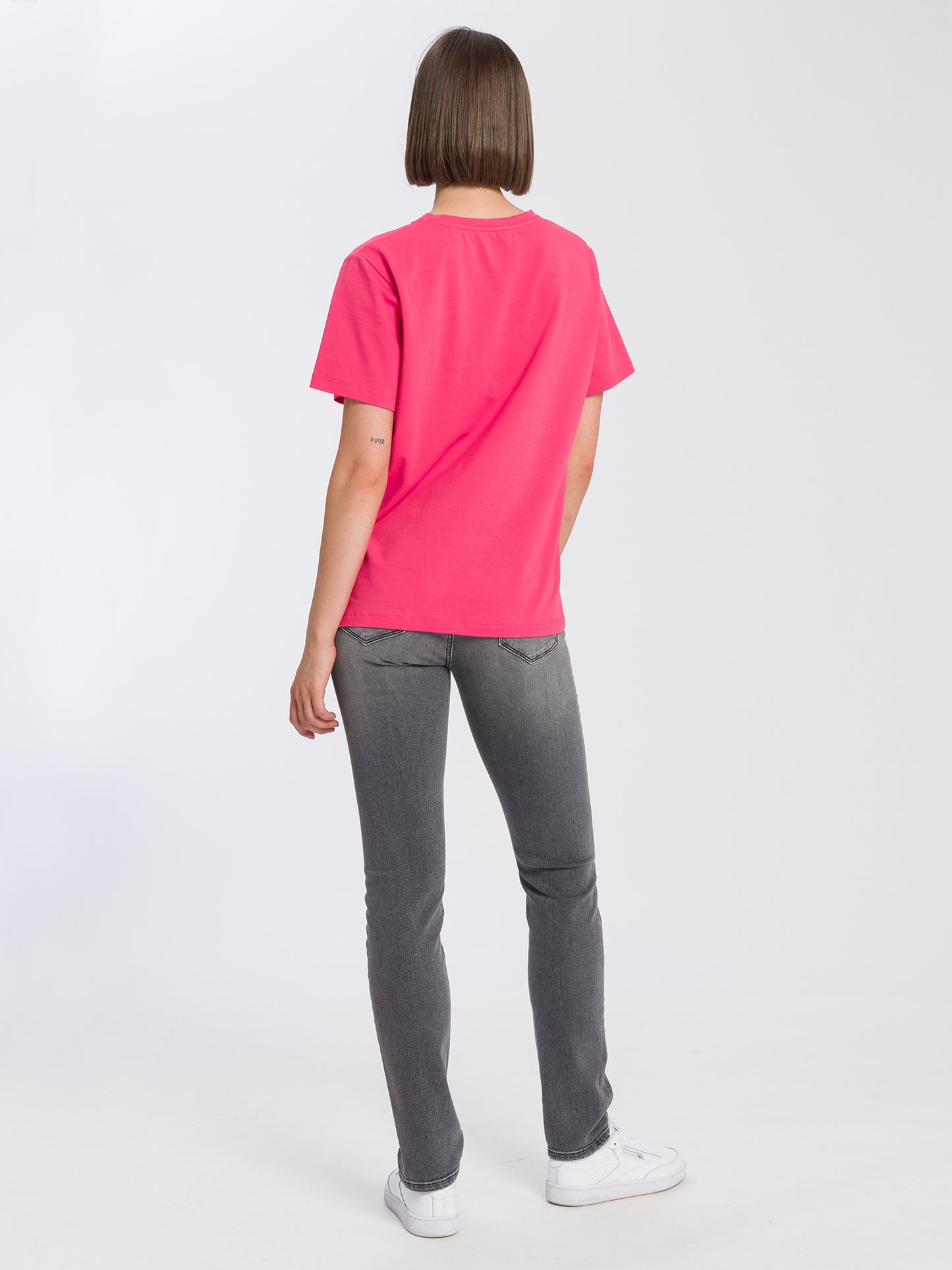 Women's regular print t-shirt pink
