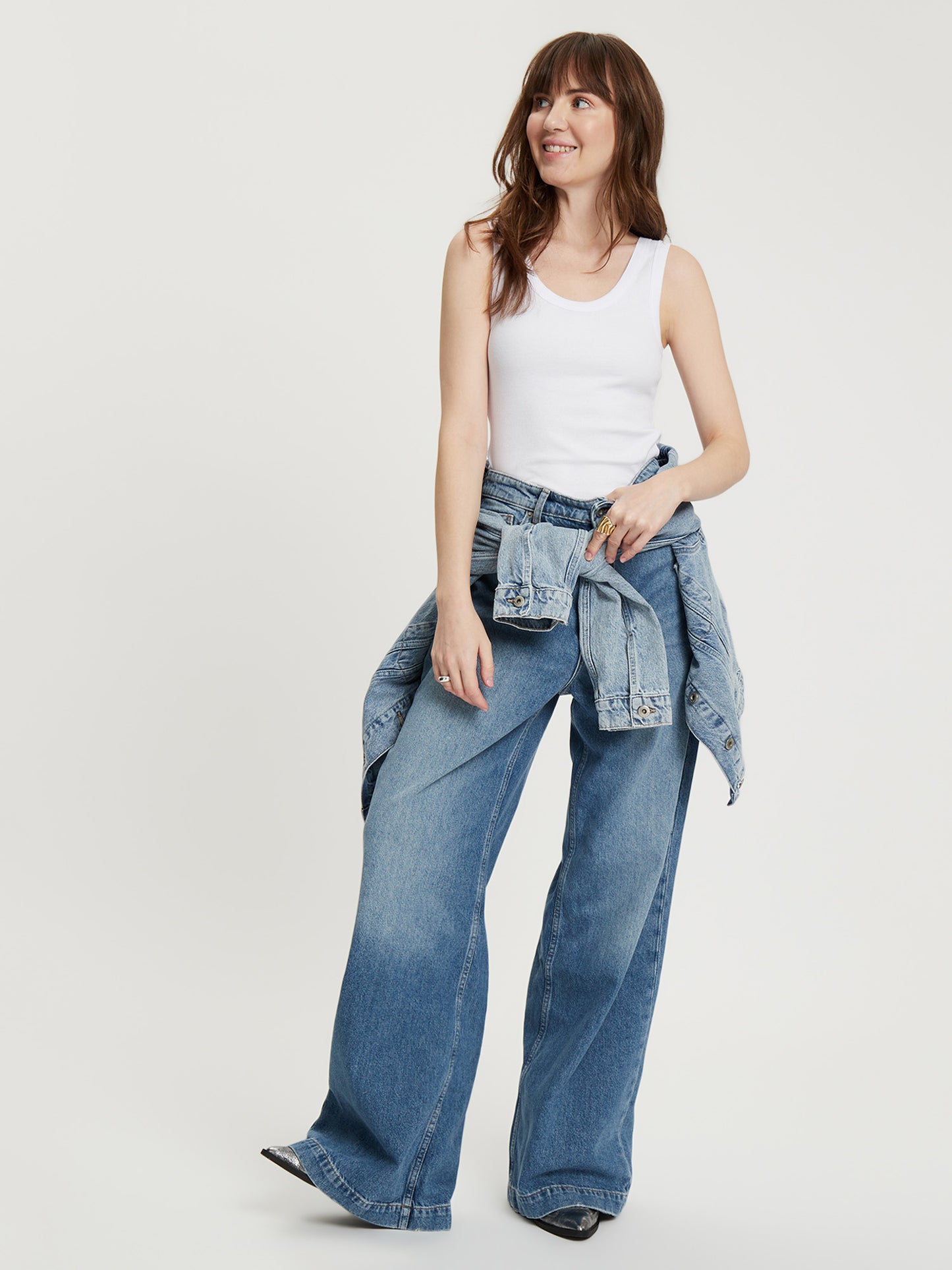 Damen Regular T-Shirt mit Print ecru.