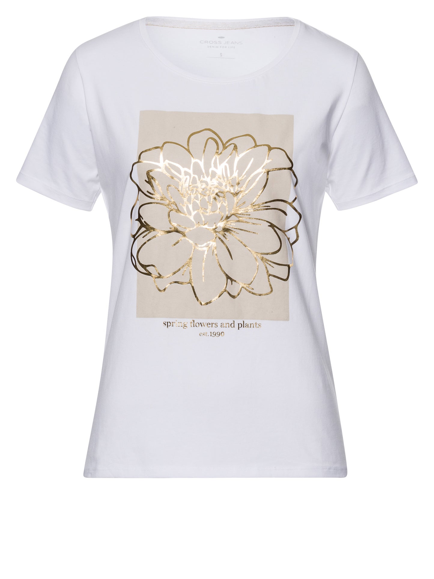 Damen Slim T-Shirt in weiß