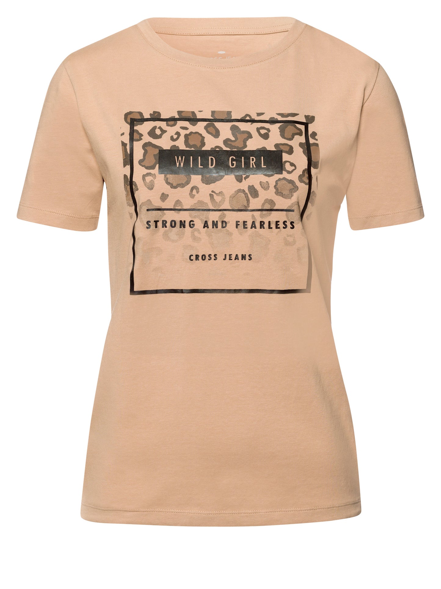 Damen Slim T-Shirt in braun