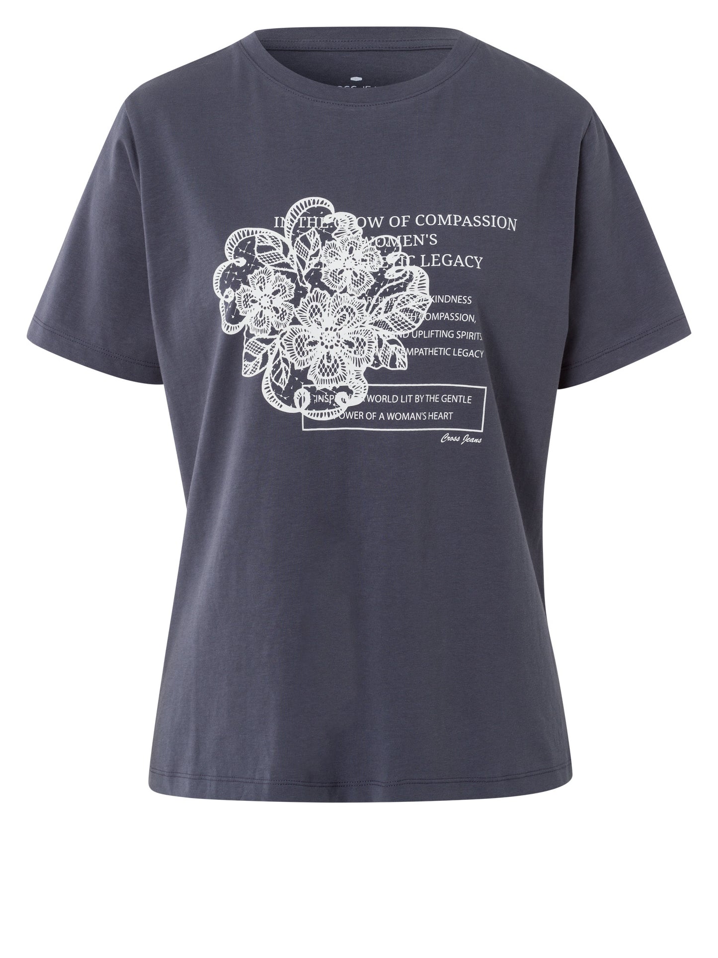 Damen Regular T-Shirt in anthrazit