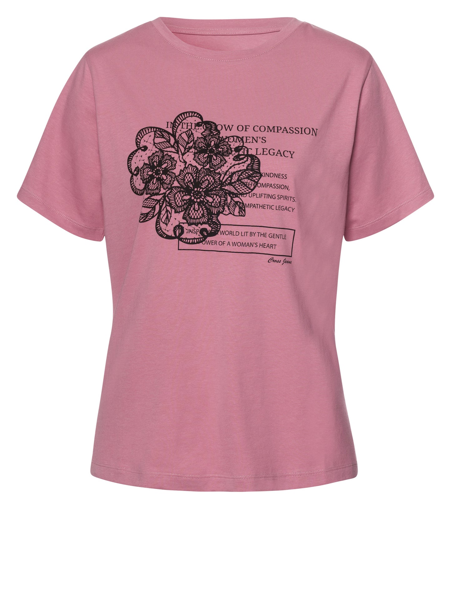 Damen Regular T-Shirt in rosa