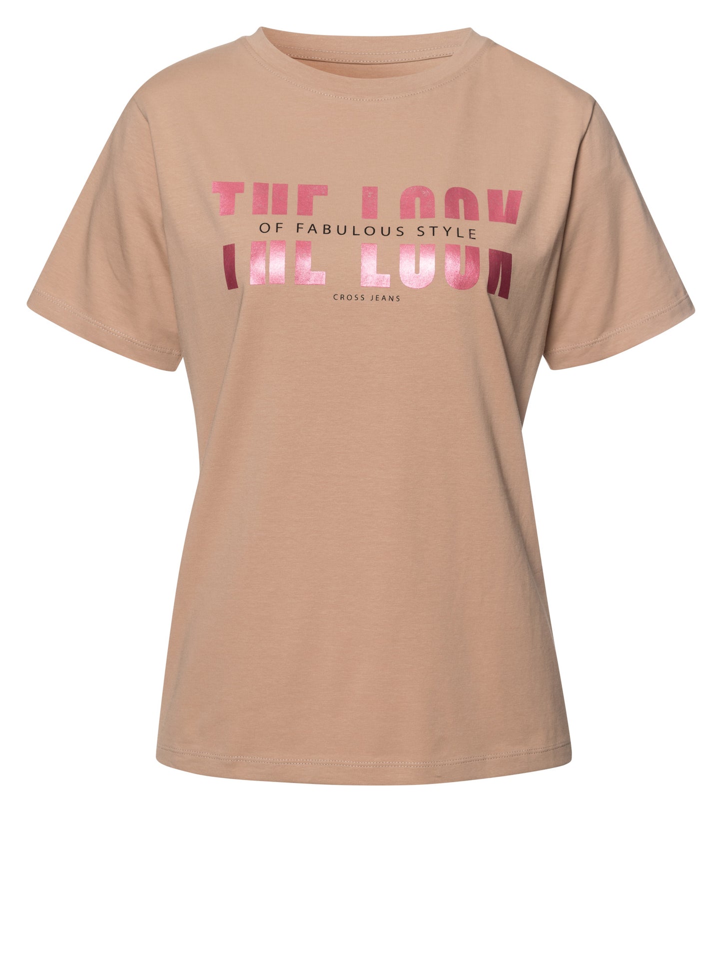 Damen Regular T-Shirt In Taupe