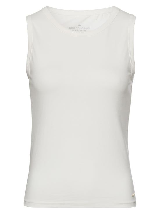 Damen Slim T-Shirt in ecru