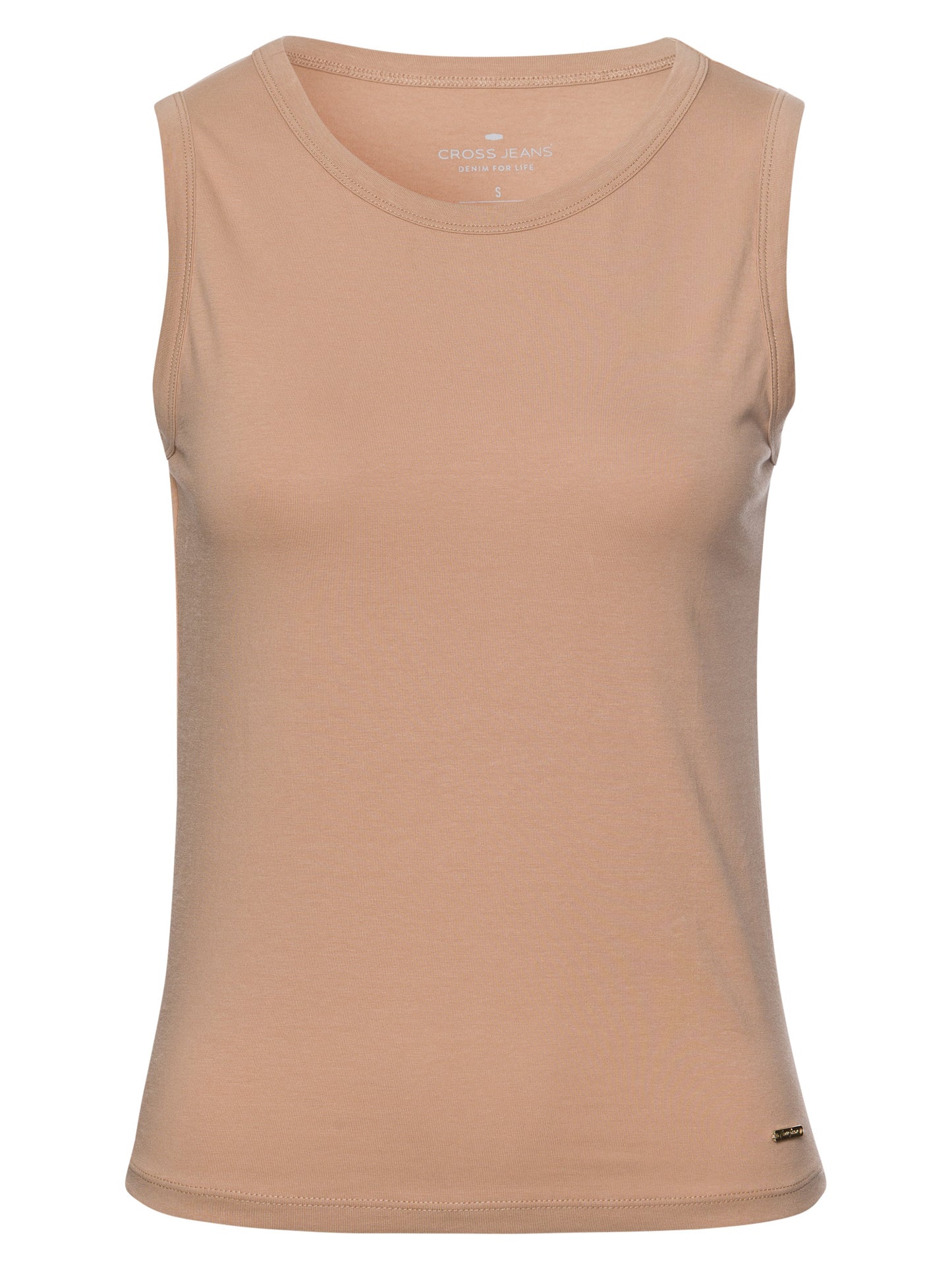 Damen Slim T-Shirt in taupe